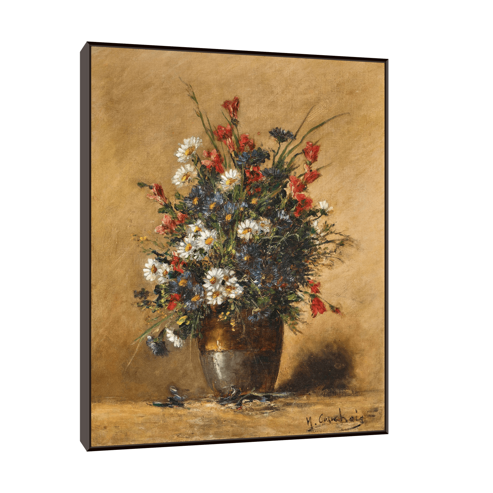 A Bouquet of Field Flowers, Eugène Henri Cauchois - ArtDeco Canvas