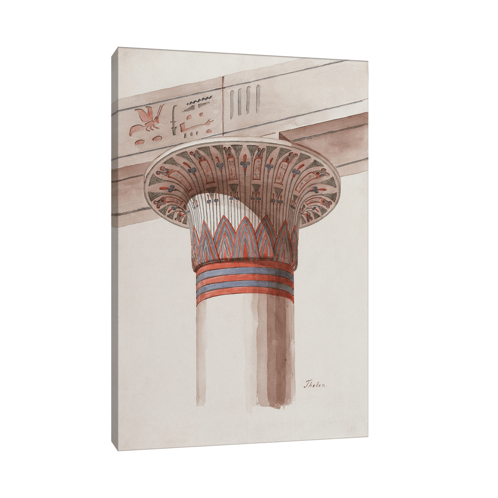 A Capital From Thebes, Friedrich Maximilian Hessemer - ArtDeco Canvas