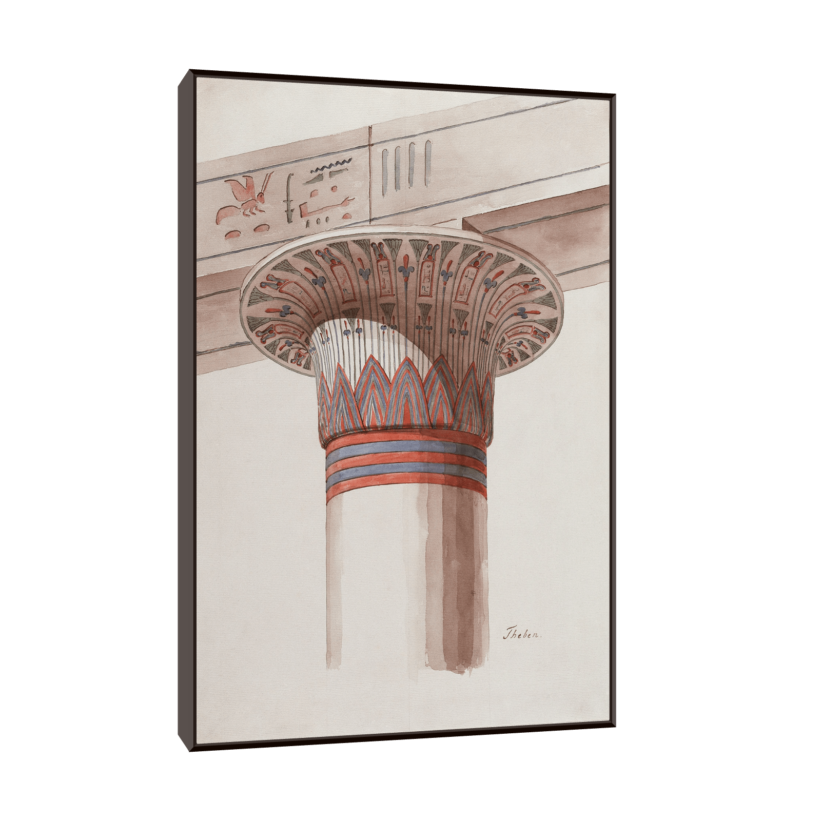 A Capital From Thebes, Friedrich Maximilian Hessemer - ArtDeco Canvas