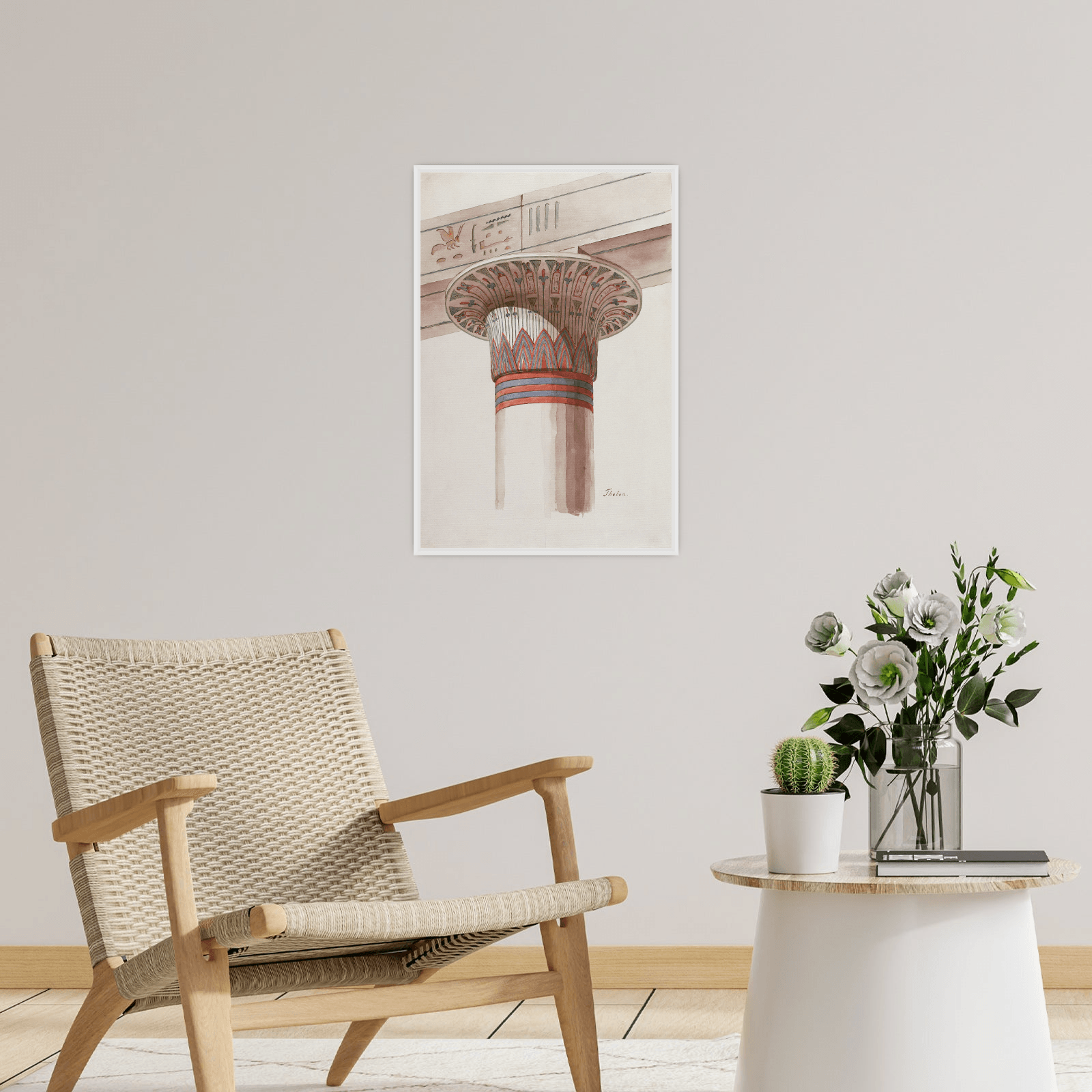 A Capital From Thebes, Friedrich Maximilian Hessemer - ArtDeco Canvas