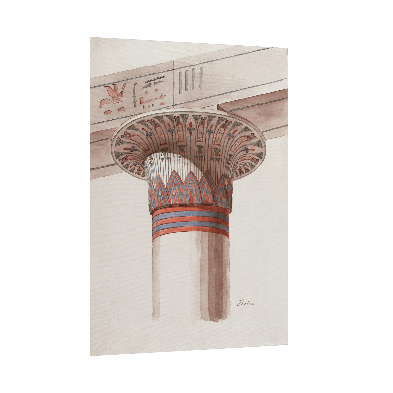 A Capital From Thebes, Friedrich Maximilian Hessemer - ArtDeco Canvas