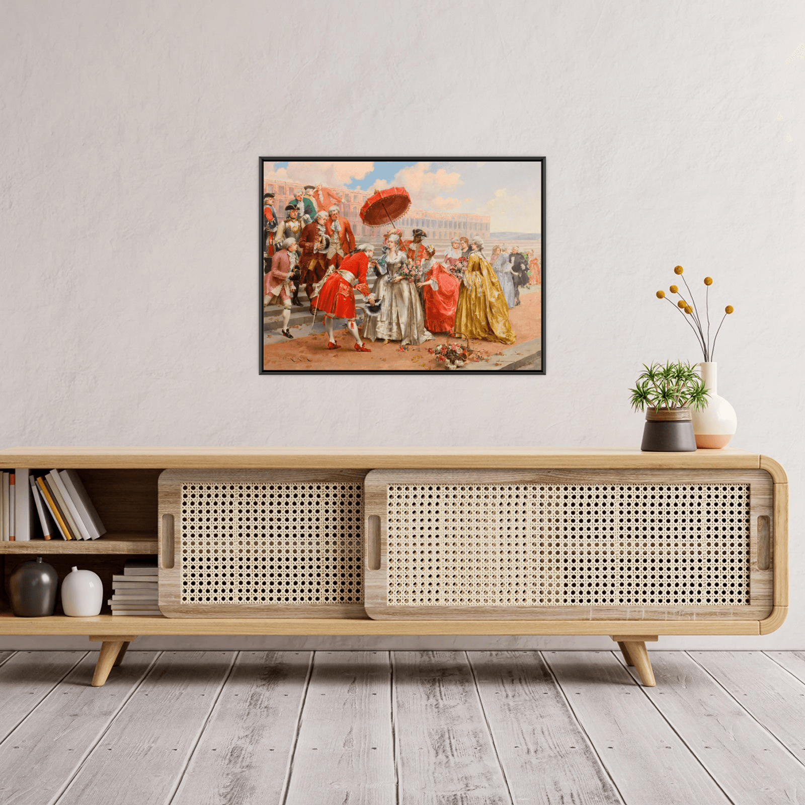 A Prominent Gathering, Henri Victor Lesur - ArtDeco Canvas