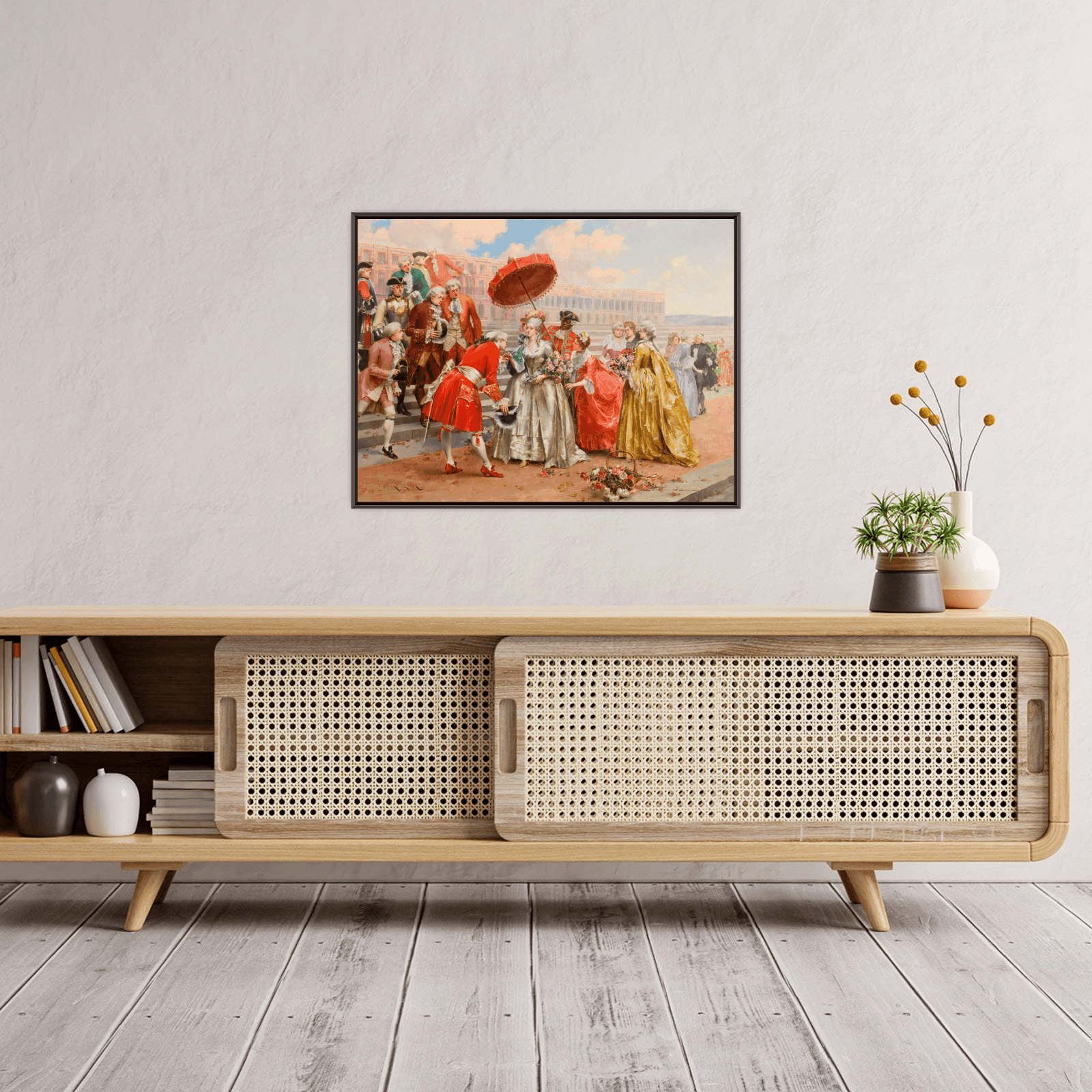 A Prominent Gathering, Henri Victor Lesur - ArtDeco Canvas