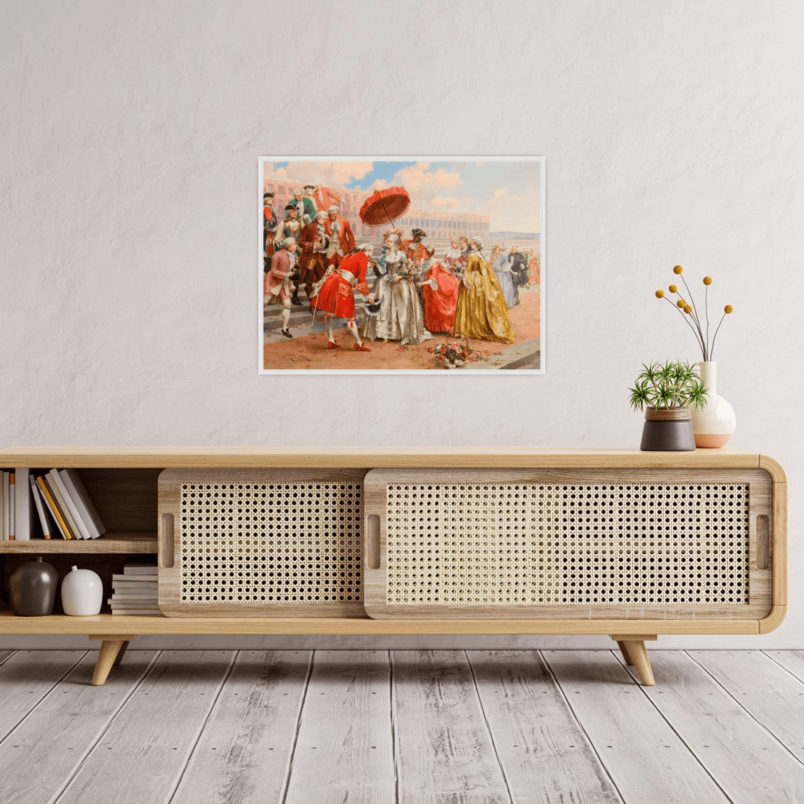 A Prominent Gathering, Henri Victor Lesur - ArtDeco Canvas