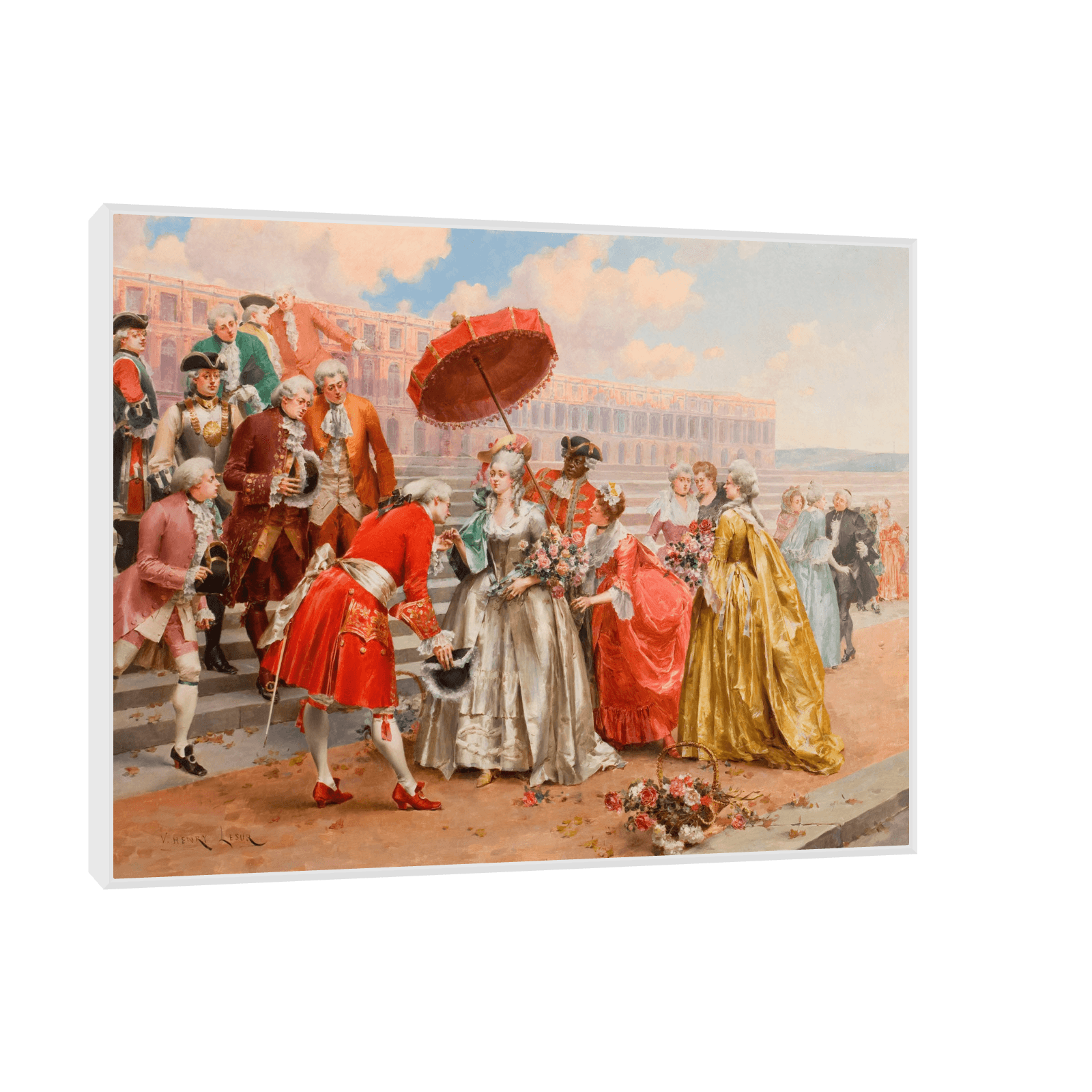 A Prominent Gathering, Henri Victor Lesur - ArtDeco Canvas