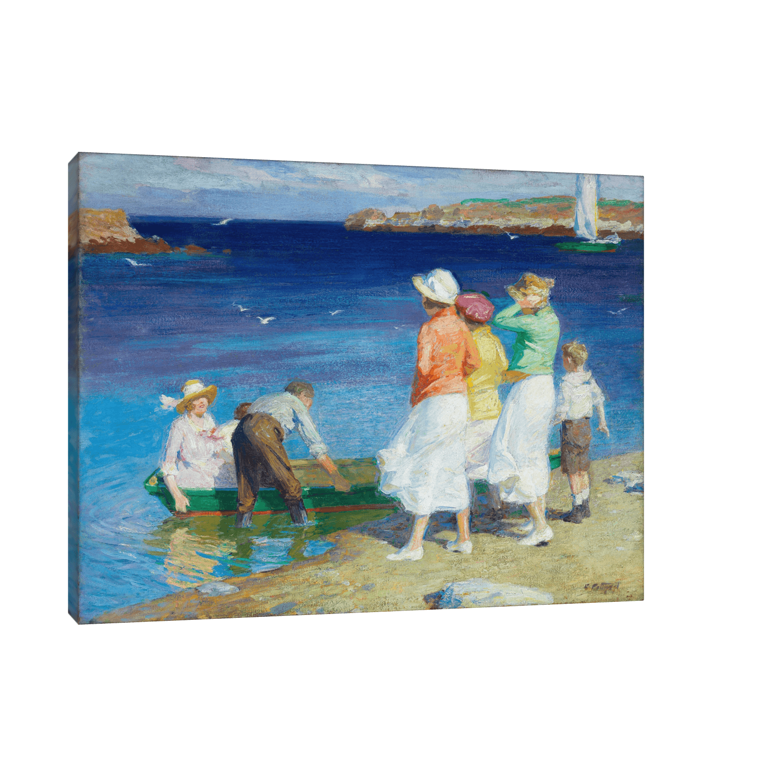 A Sailing Party, Edward Henry Potthast - ArtDeco Canvas