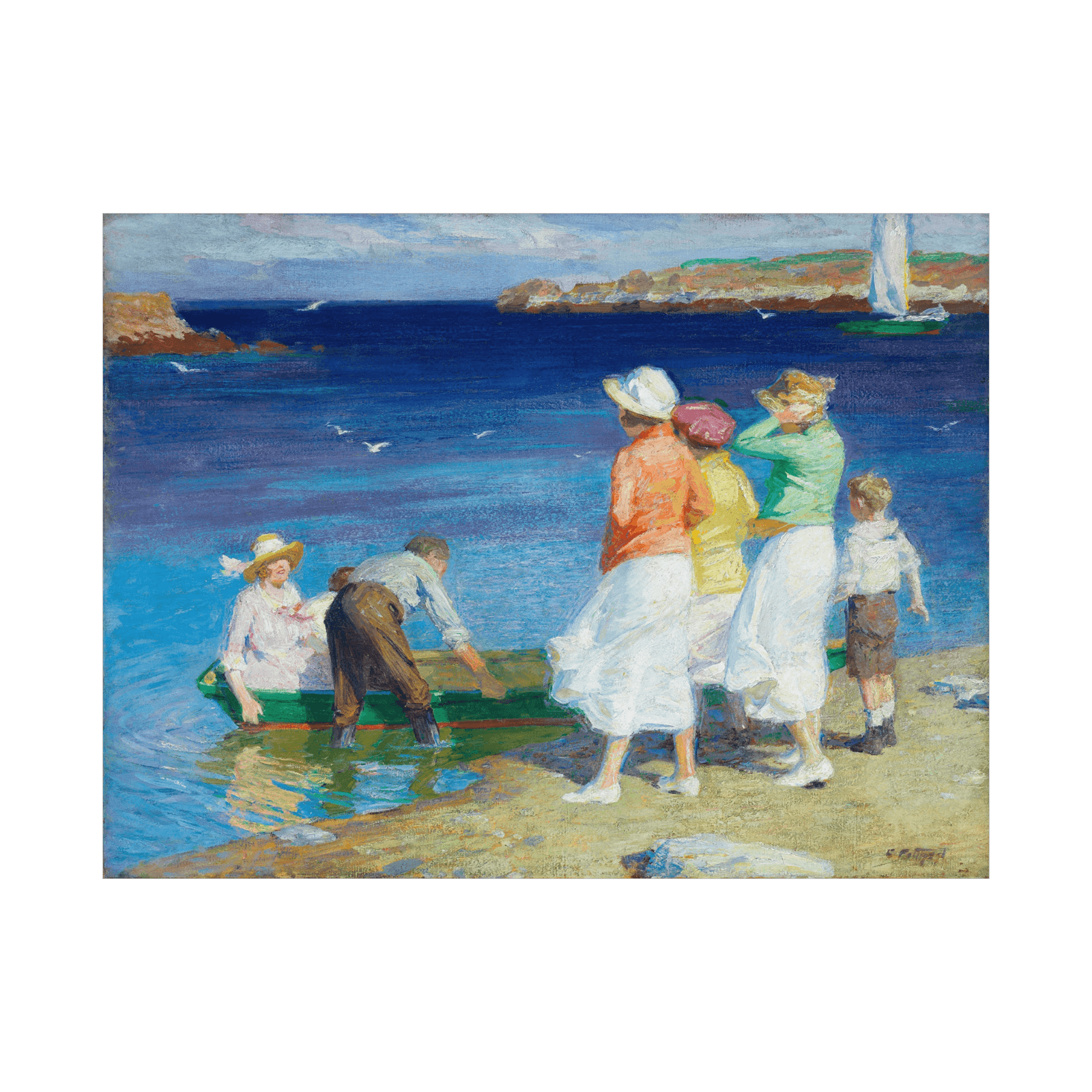 A Sailing Party, Edward Henry Potthast - ArtDeco Canvas