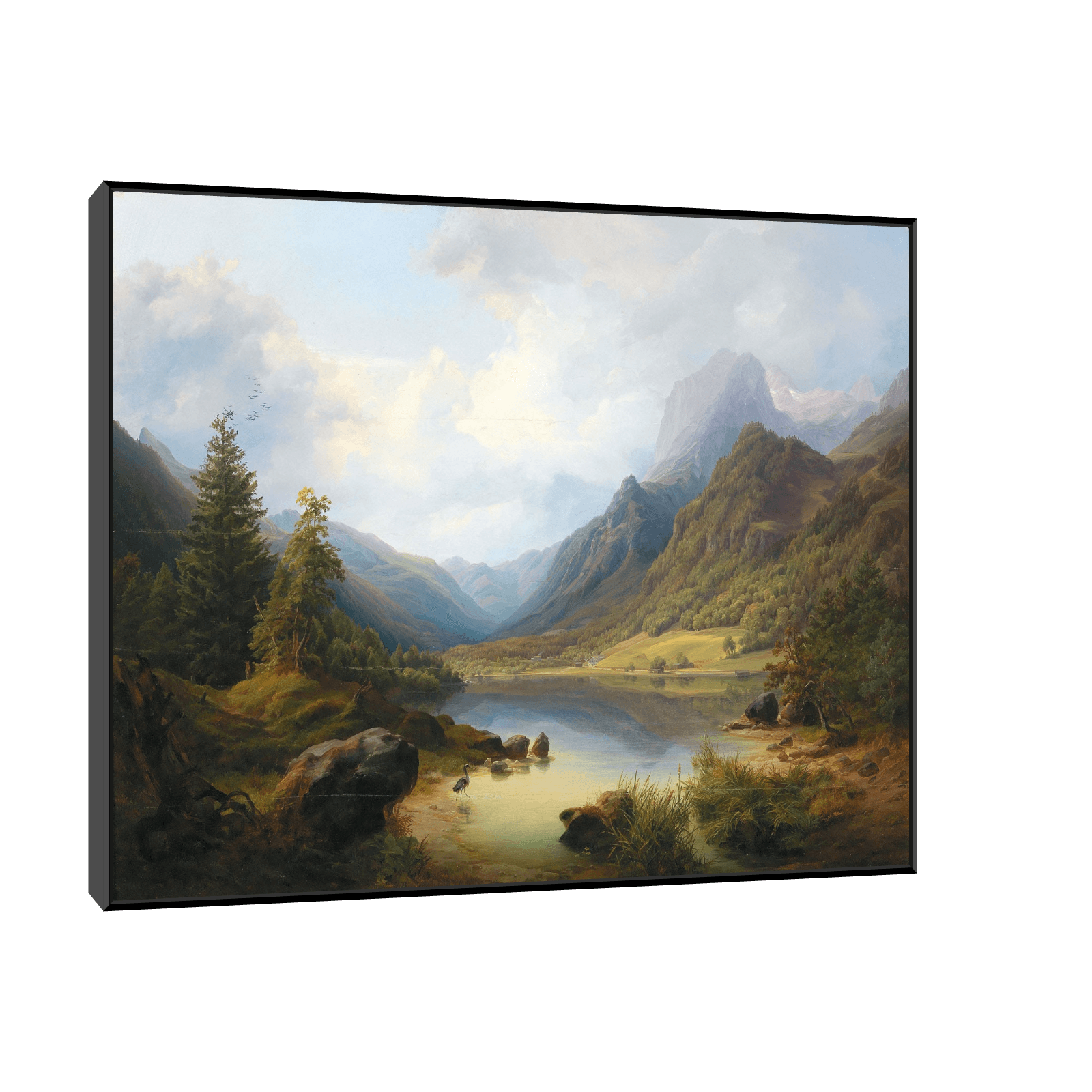 A View Of Hintersee With Reiteralm, Anton Schiffer - ArtDeco Canvas