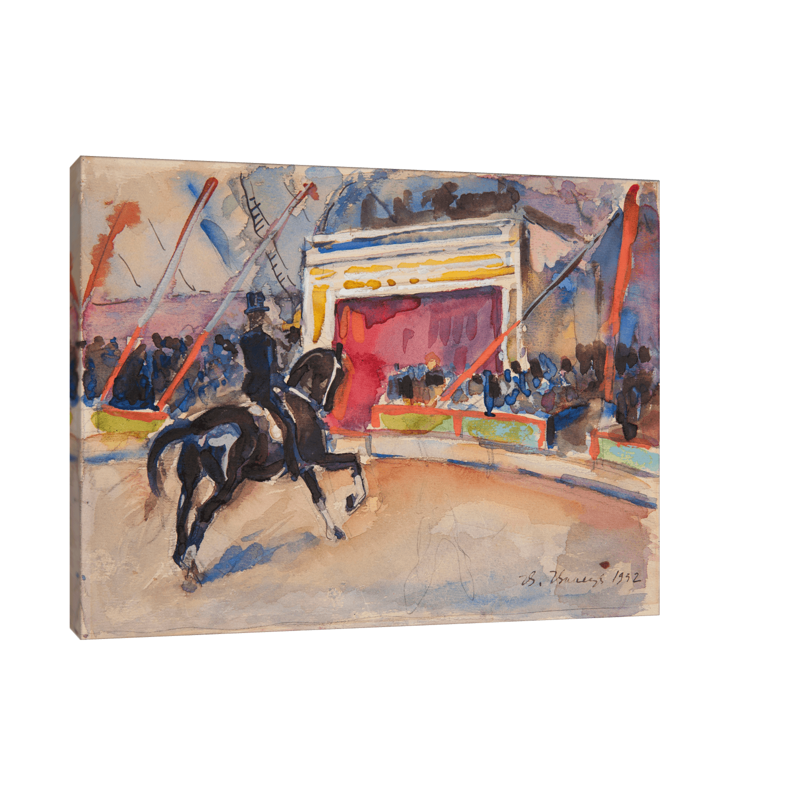 A scene from the circus, Ivan Ivanec - ArtDeco Canvas