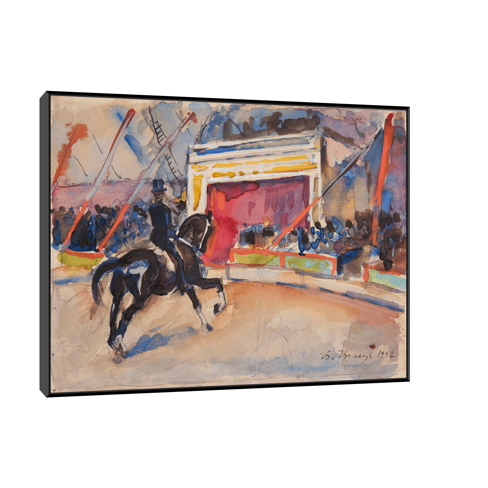 A scene from the circus, Ivan Ivanec - ArtDeco Canvas