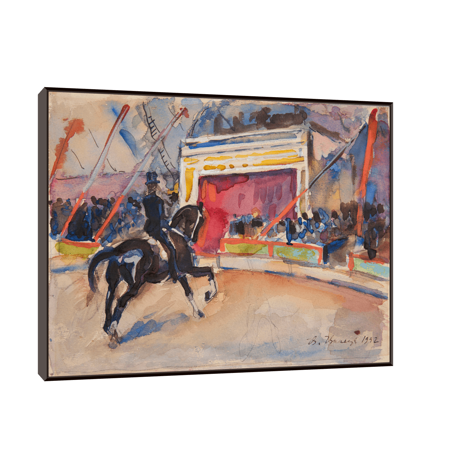 A scene from the circus, Ivan Ivanec - ArtDeco Canvas