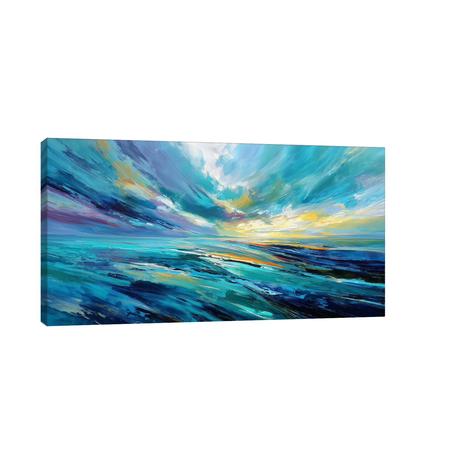 Abstract Ocean Landscape – Expressive Sky and Sea