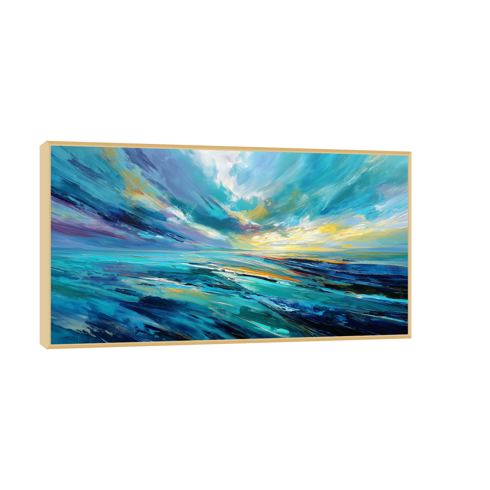Abstract Ocean Landscape – Expressive Sky and Sea