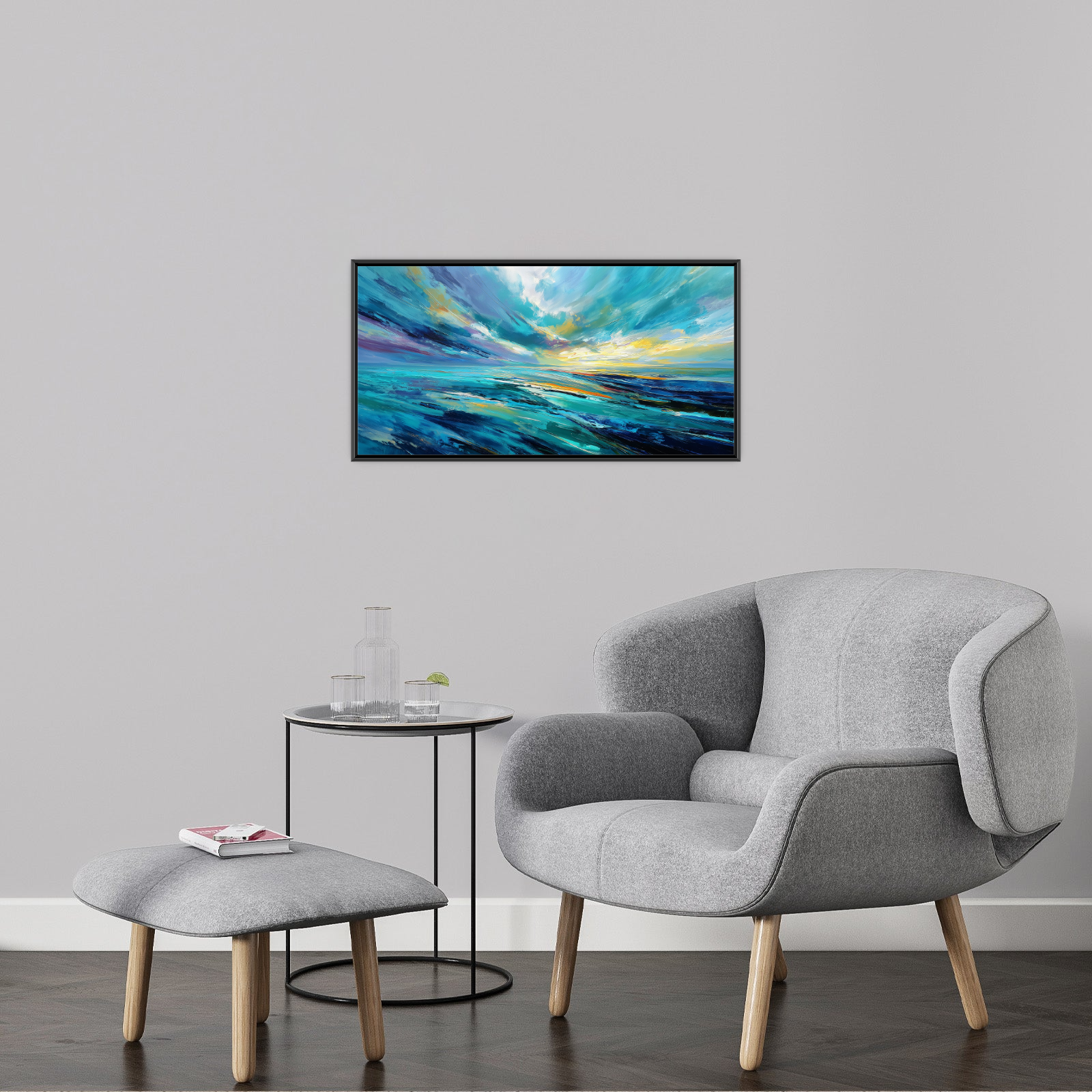 Abstract Ocean Landscape – Expressive Sky and Sea