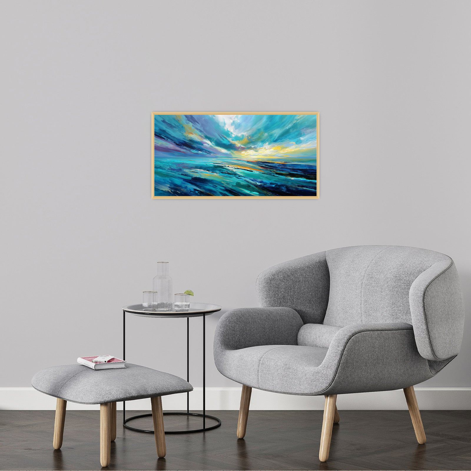 Abstract Ocean Landscape – Expressive Sky and Sea