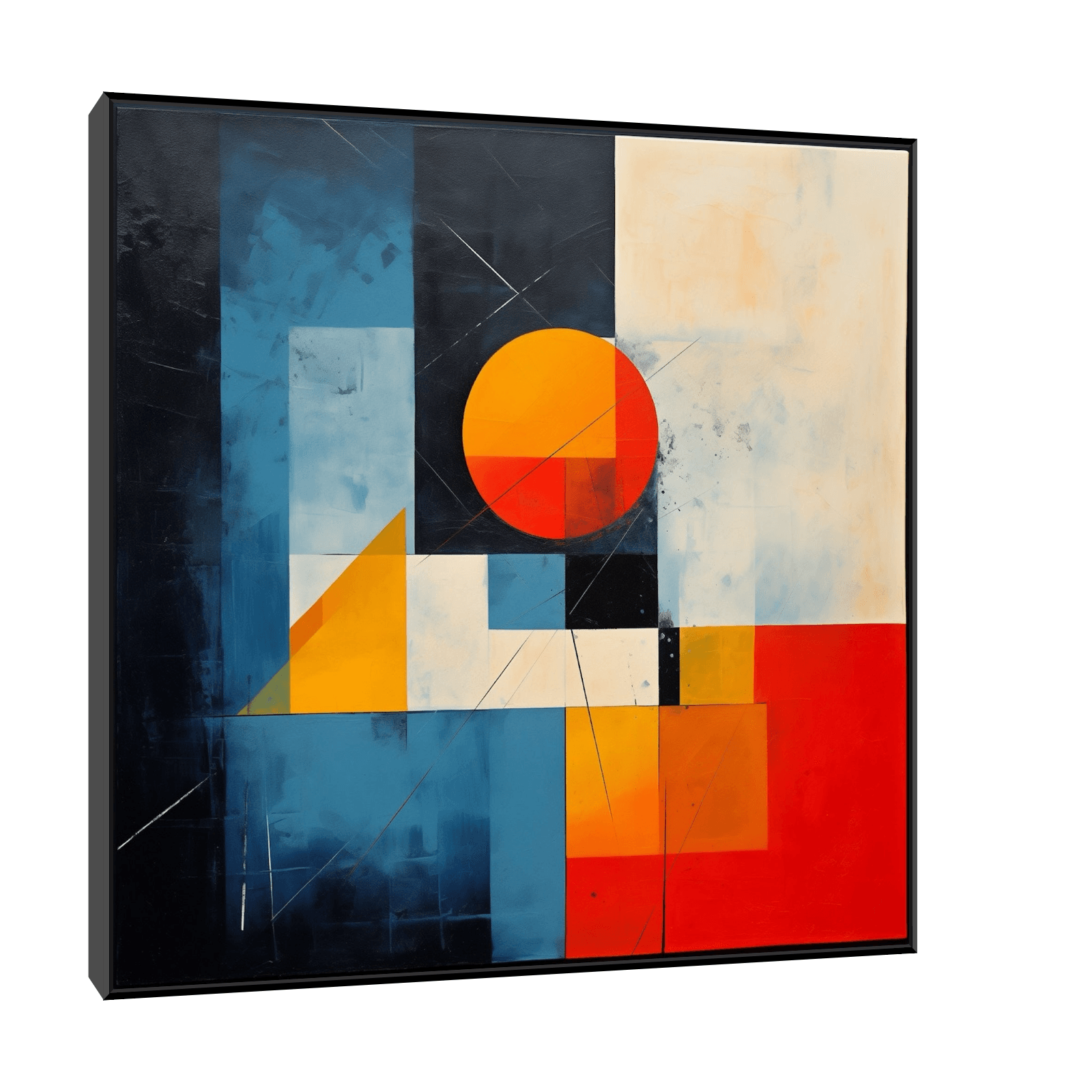 Abstract fractured forms - ArtDeco Canvas