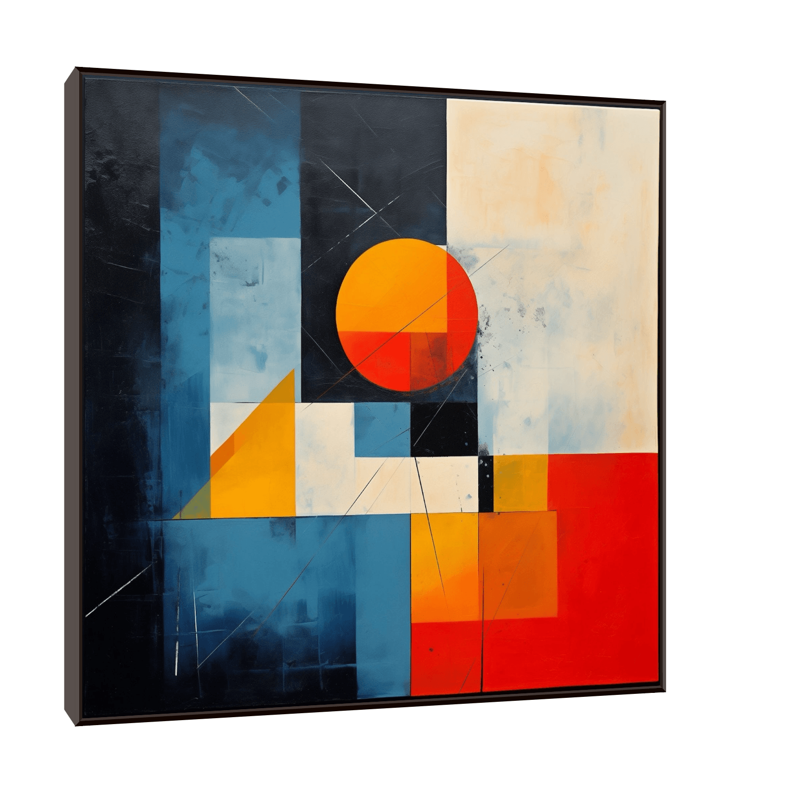 Abstract fractured forms - ArtDeco Canvas