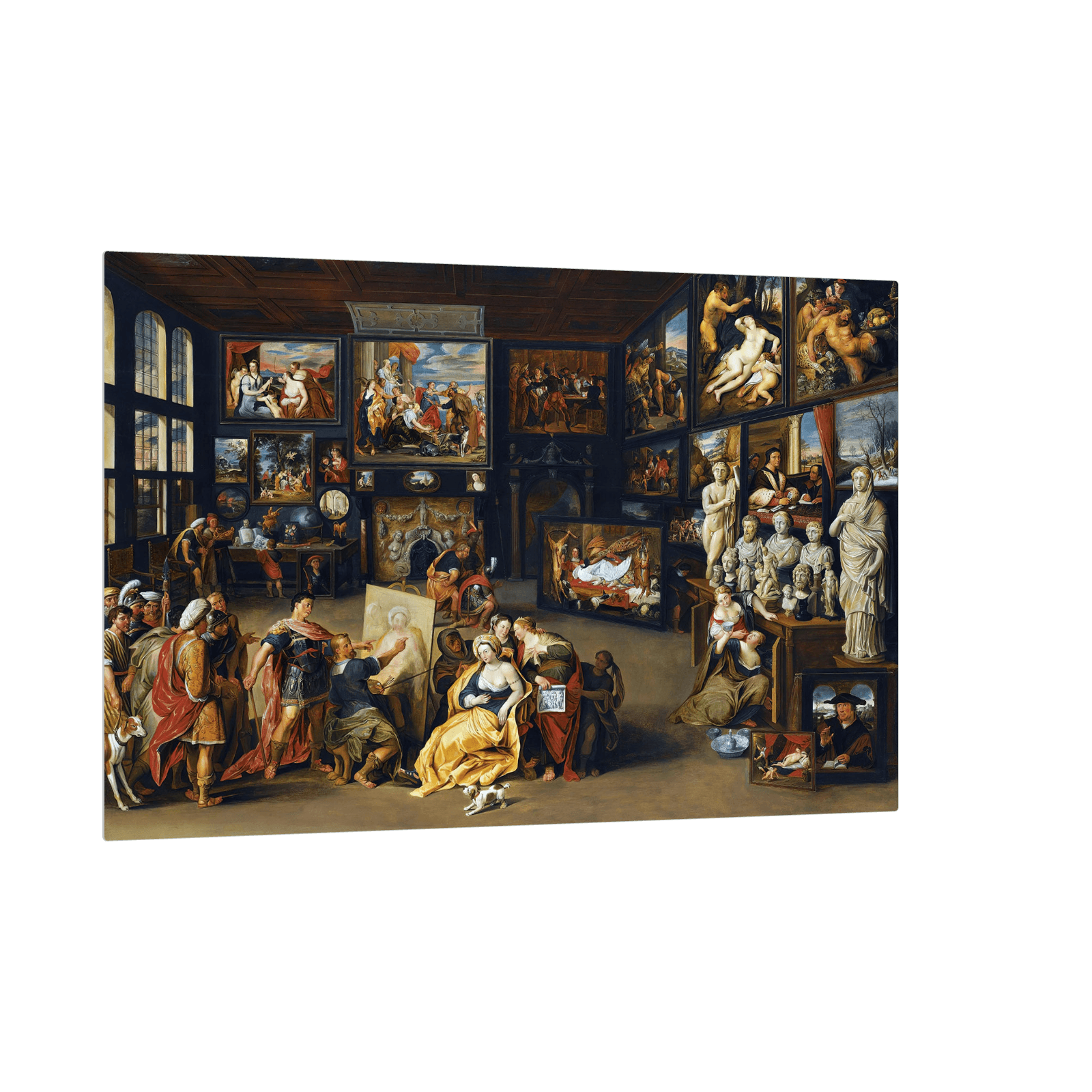 Alexander The Great Visits The Studio Of Apelles, Willem van Haecht - ArtDeco Canvas