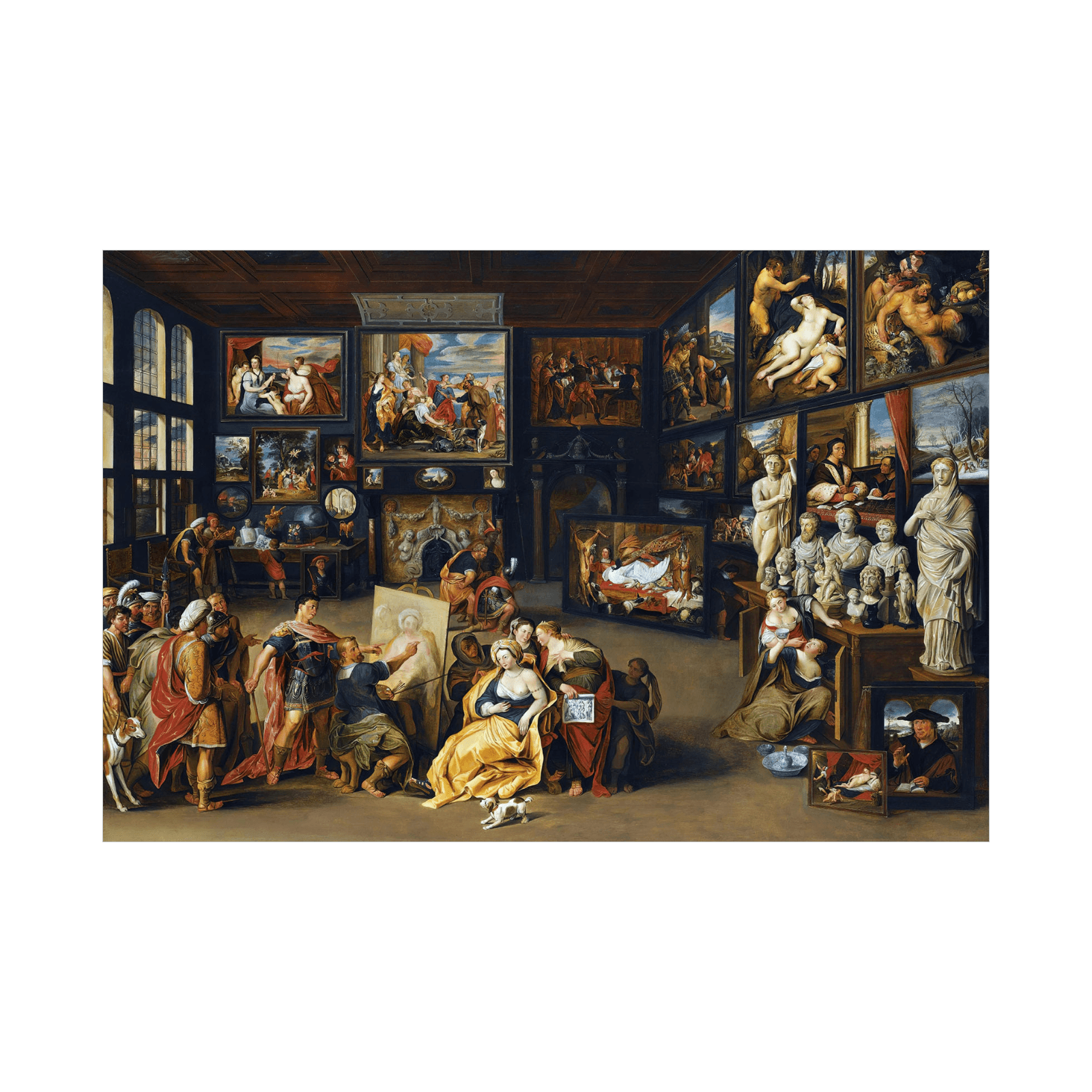 Alexander The Great Visits The Studio Of Apelles, Willem van Haecht - ArtDeco Canvas