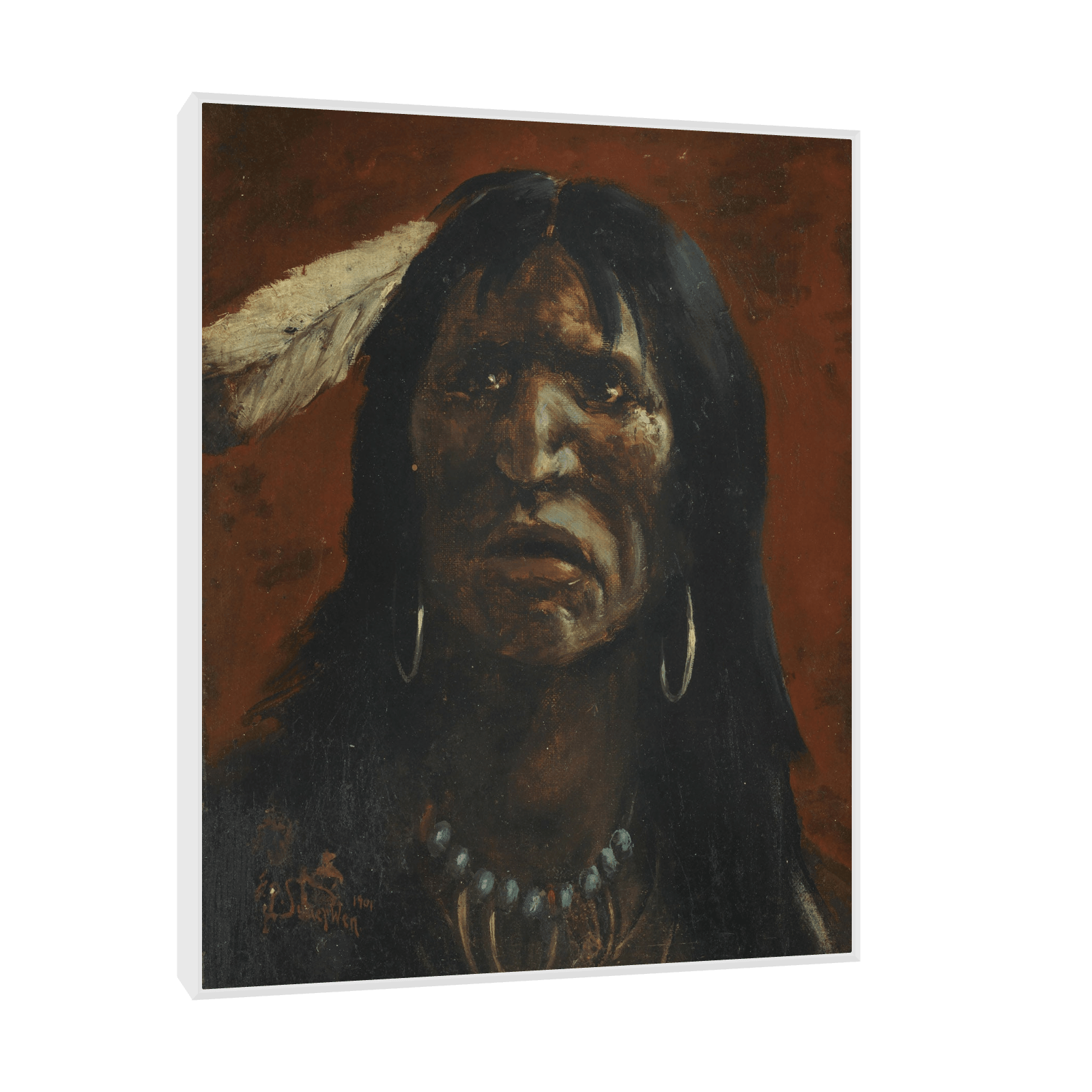 Apache Head, Frank Paul Sauerwein - ArtDeco Canvas