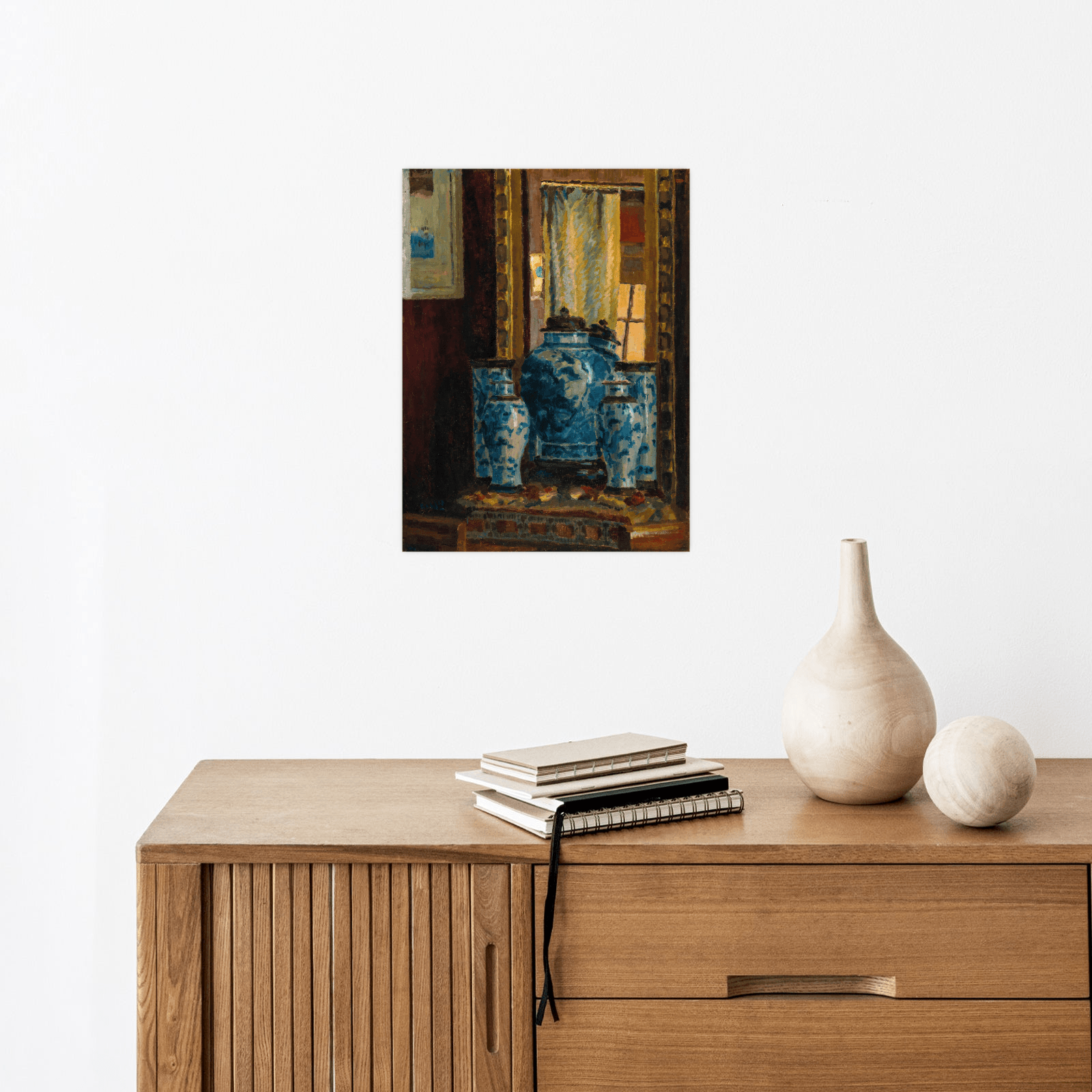 Asian Vase and a Mirror, Karl Kahl - ArtDeco Canvas