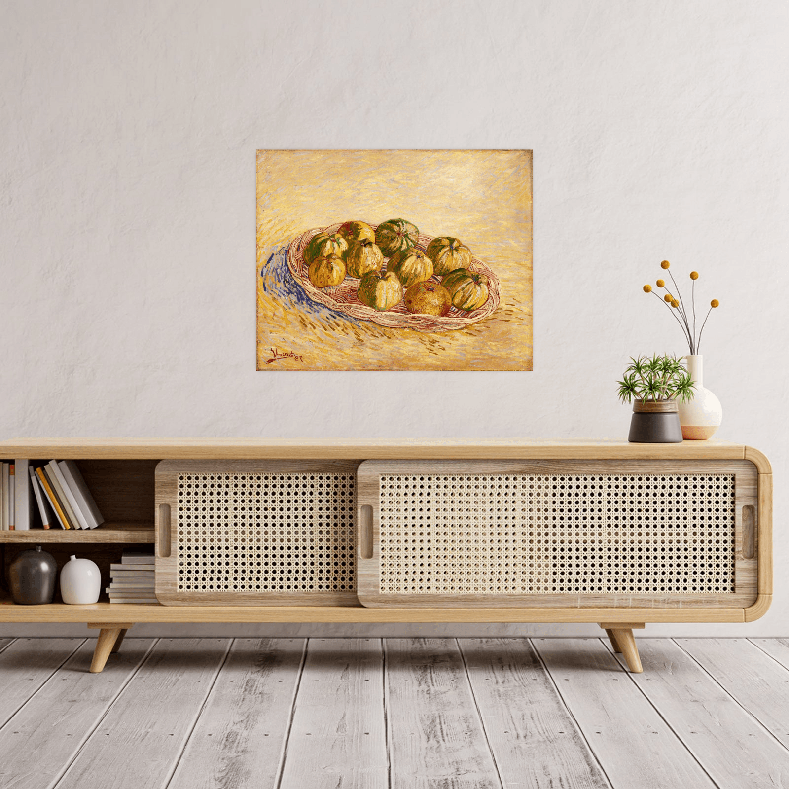 Basket of Apples, Vincent van Gogh - ArtDeco Canvas