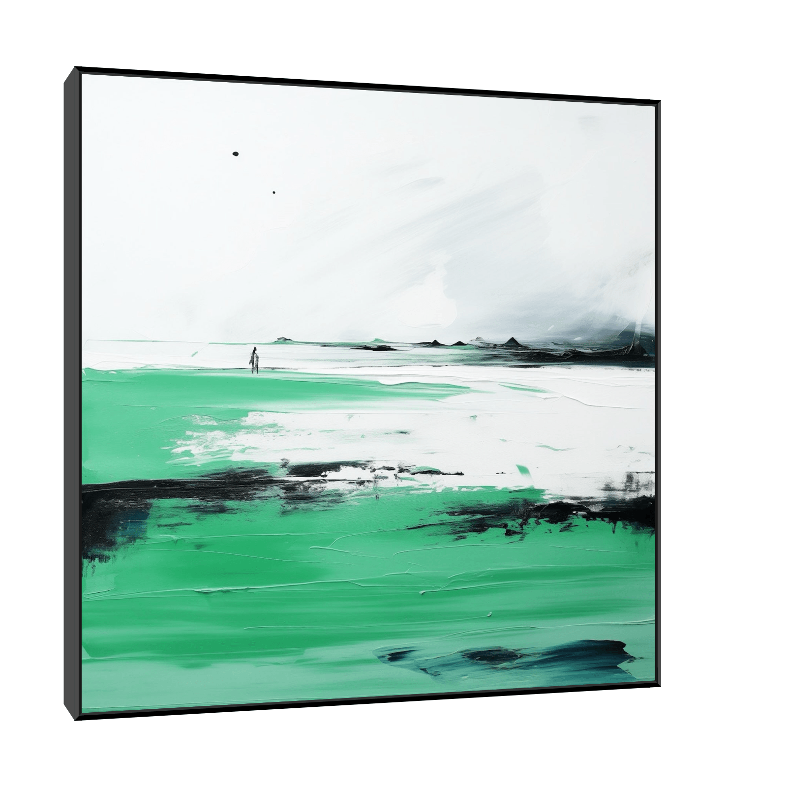 Beach solitude - ArtDeco Canvas