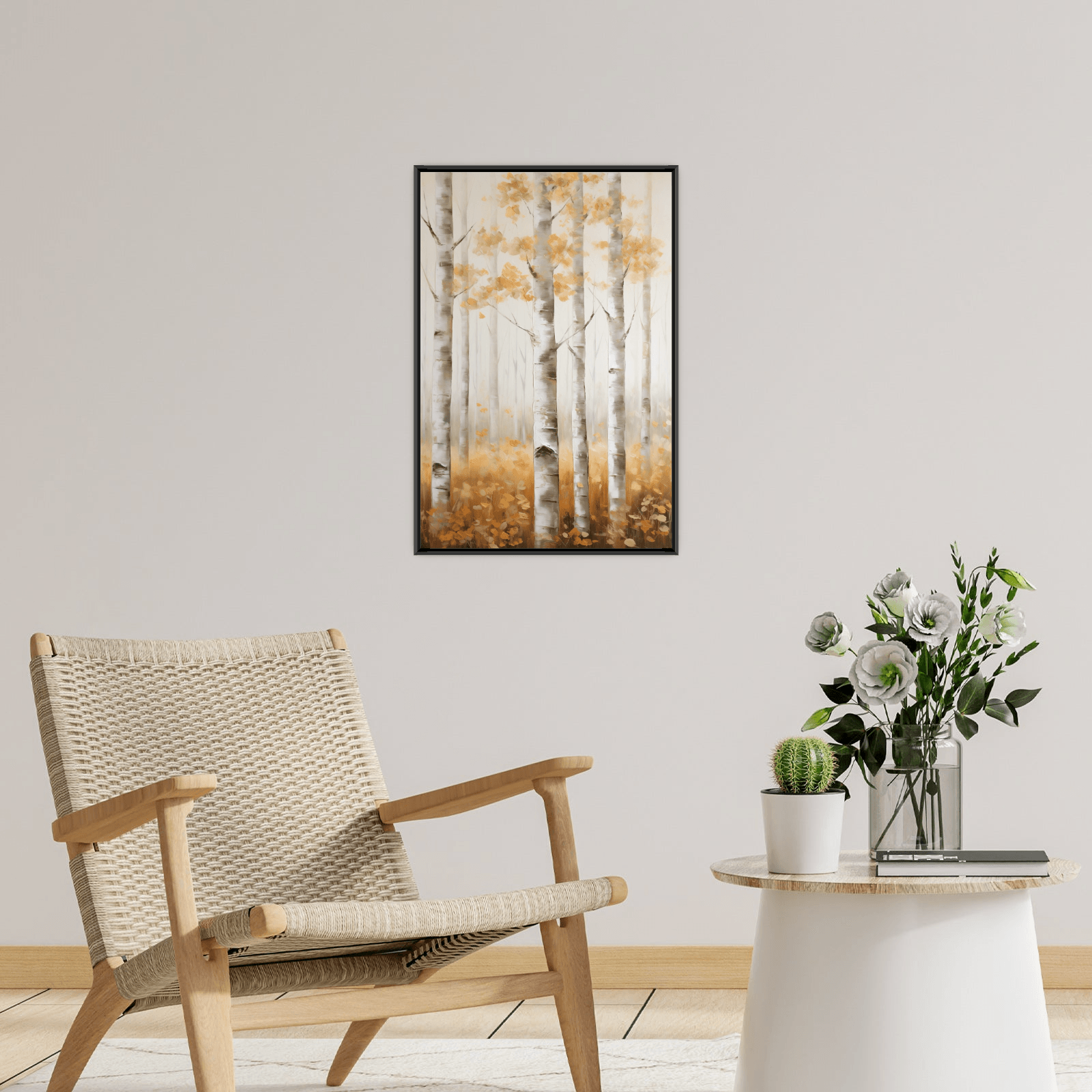Birch forest in the autumn - ArtDeco Canvas