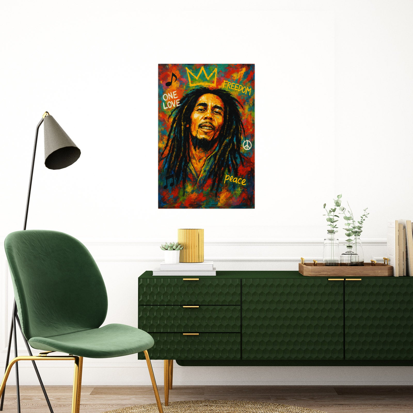 Bob Marley Wall Art – One Love Reggae Portrait