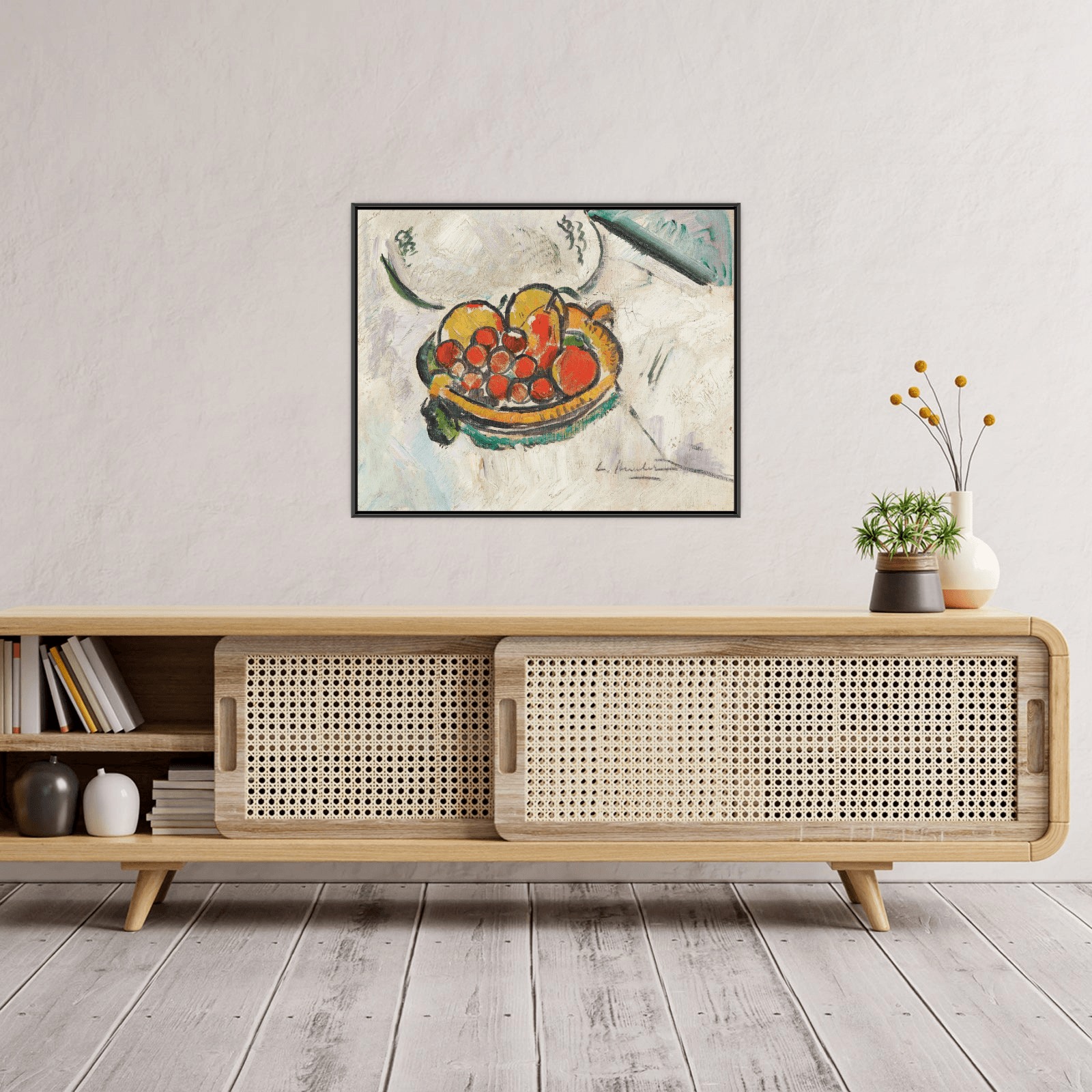 Bowl Of Fruit, George Leslie Hunter - ArtDeco Canvas