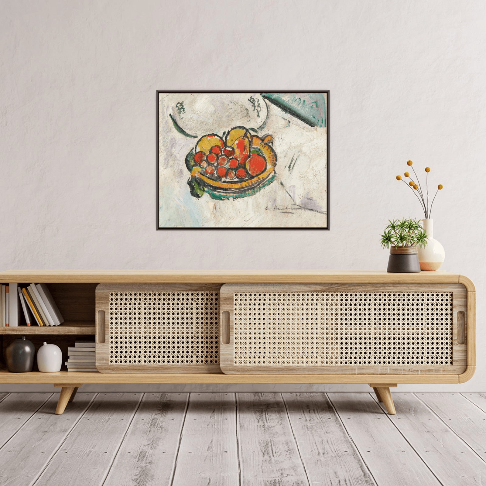 Bowl Of Fruit, George Leslie Hunter - ArtDeco Canvas