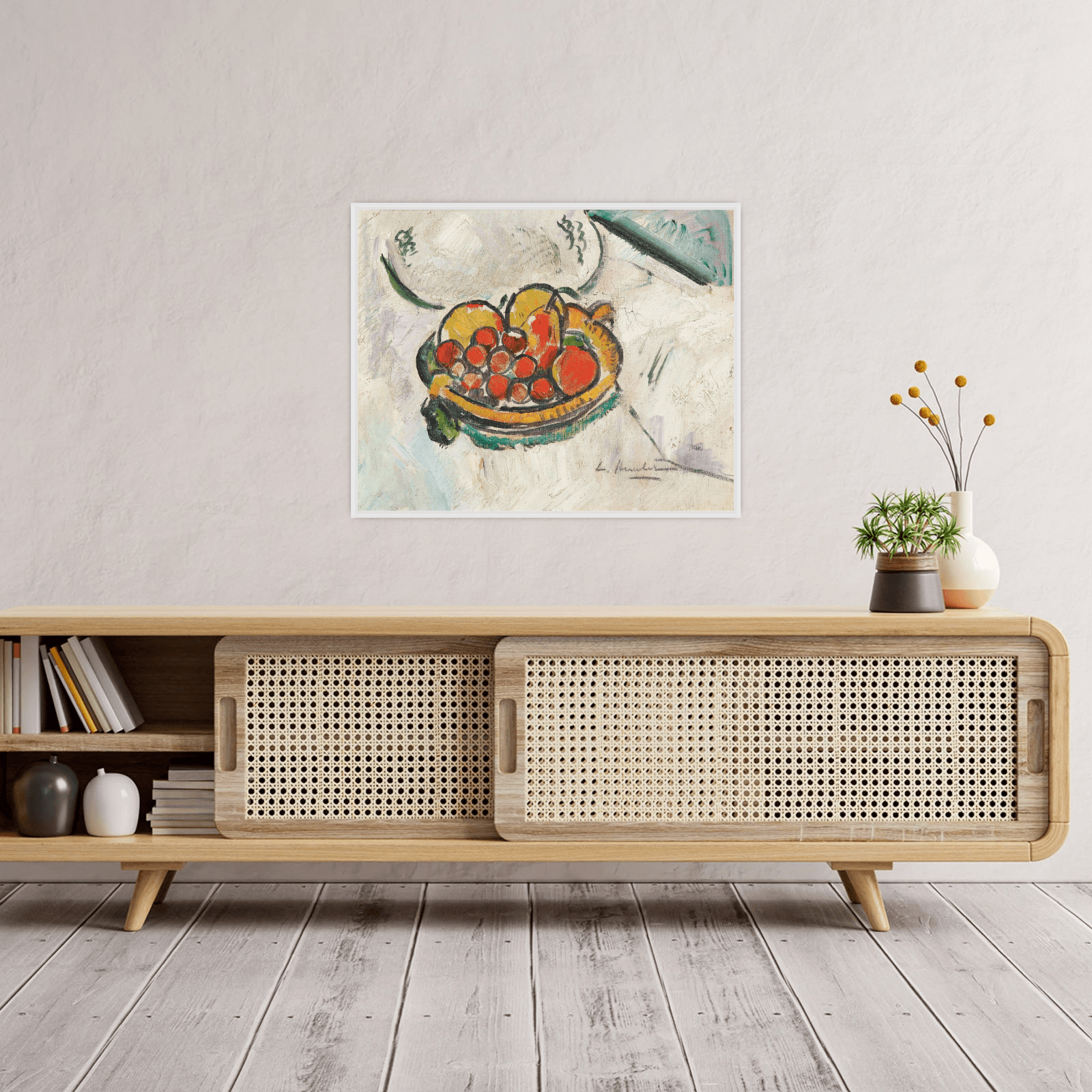 Bowl Of Fruit, George Leslie Hunter - ArtDeco Canvas