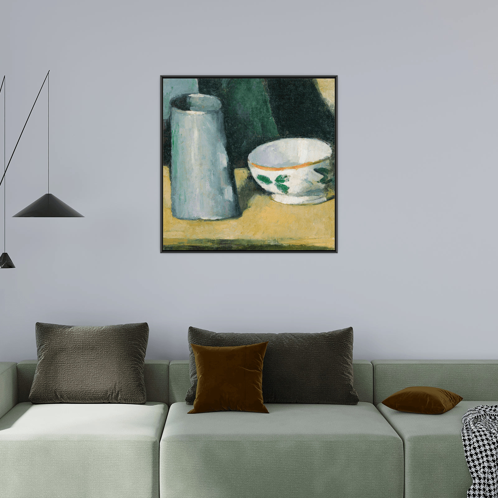 Bowl and Milk-Jug, Paul Cézanne - ArtDeco Canvas