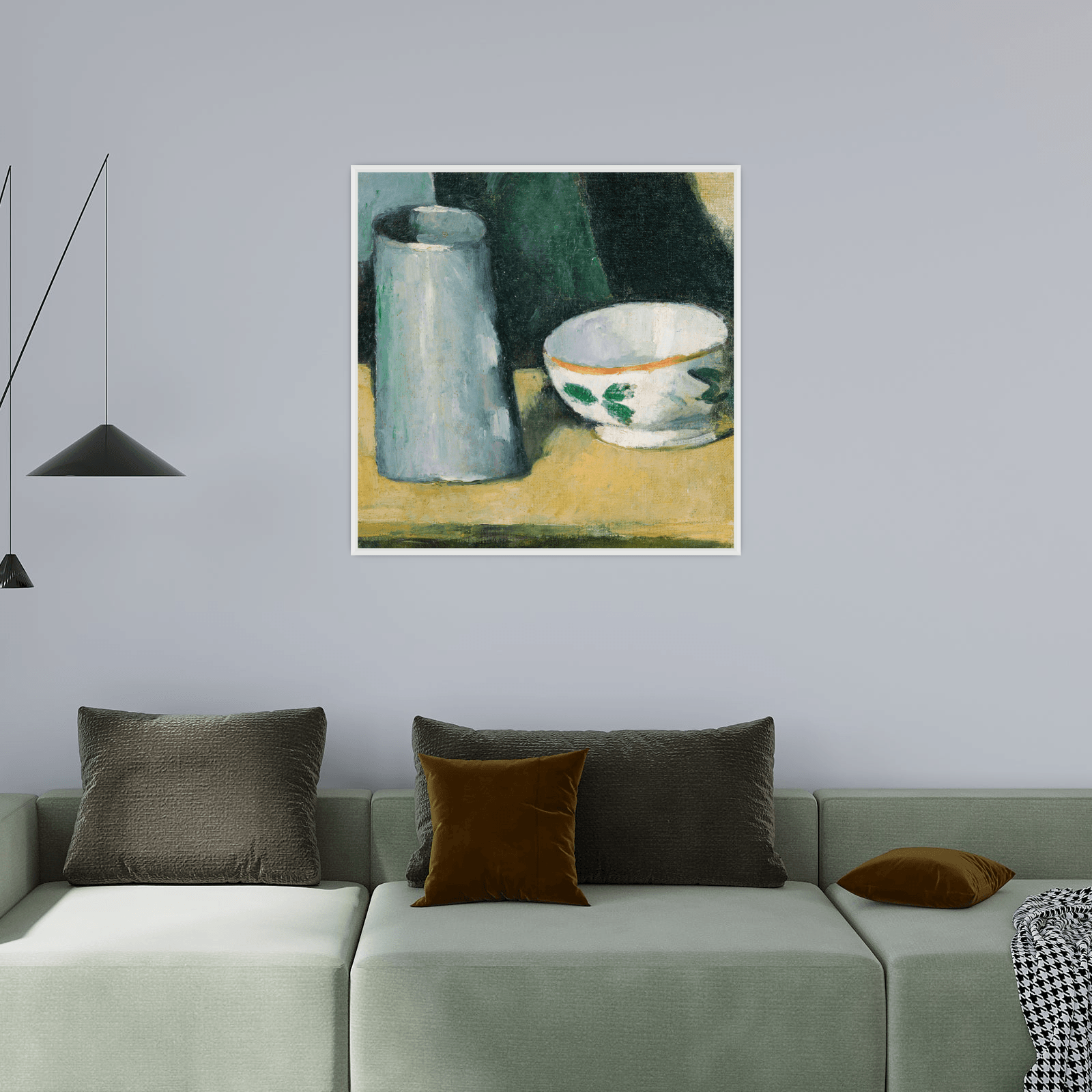 Bowl and Milk-Jug, Paul Cézanne - ArtDeco Canvas
