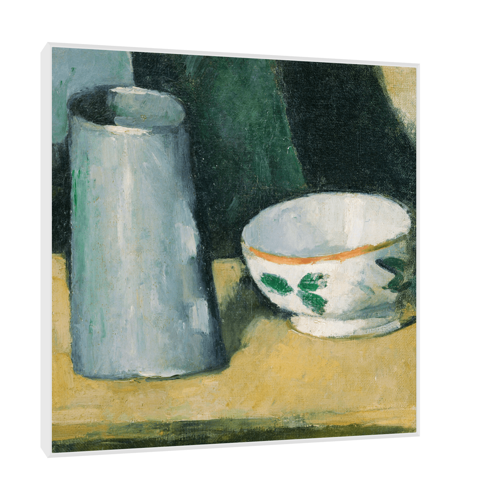 Bowl and Milk-Jug, Paul Cézanne - ArtDeco Canvas