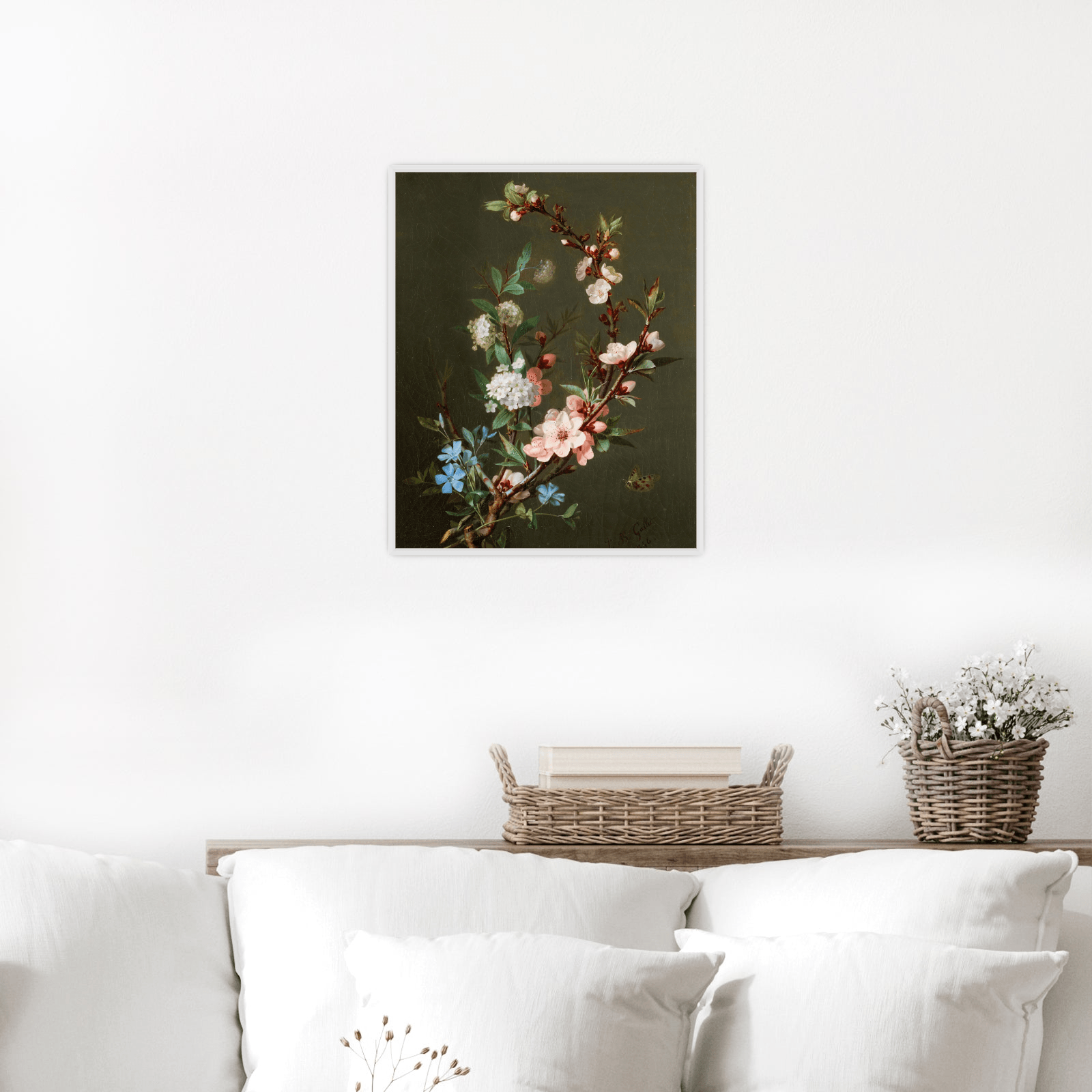 Branches Of Cherry Blossom, Jean-Baptiste Gallet - ArtDeco Canvas