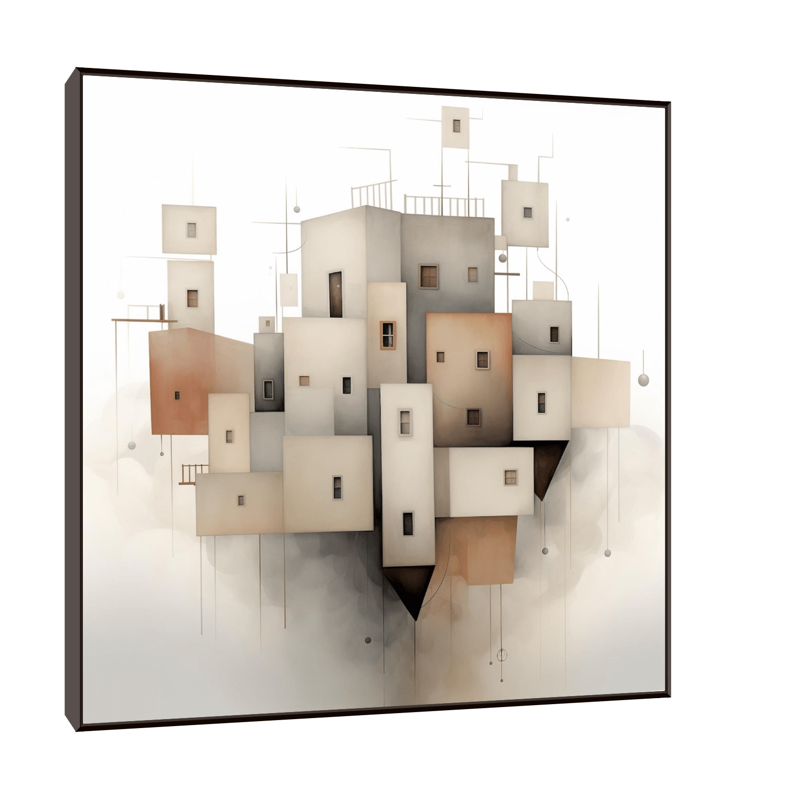 Bunch of buildings - ArtDeco Canvas