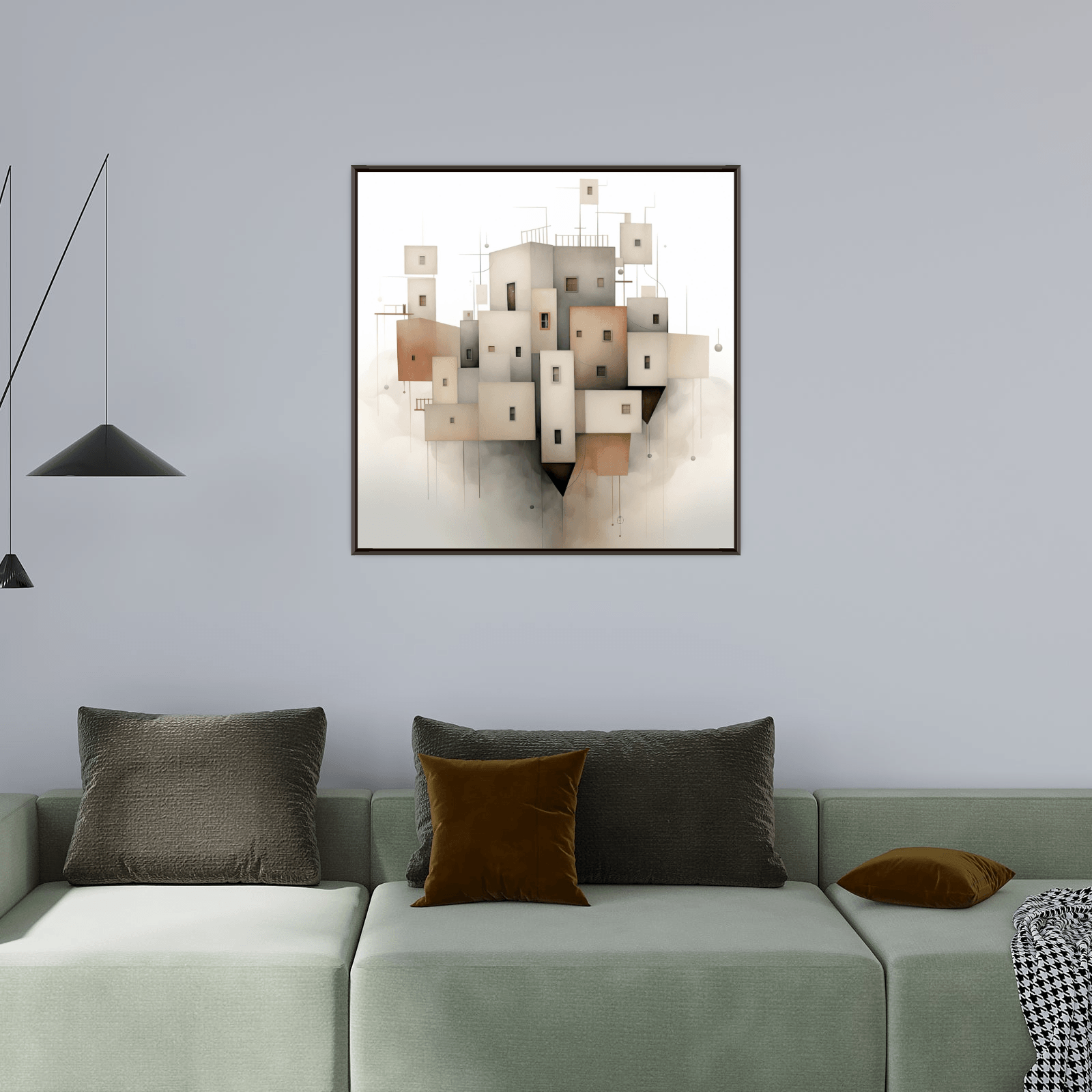 Bunch of buildings - ArtDeco Canvas