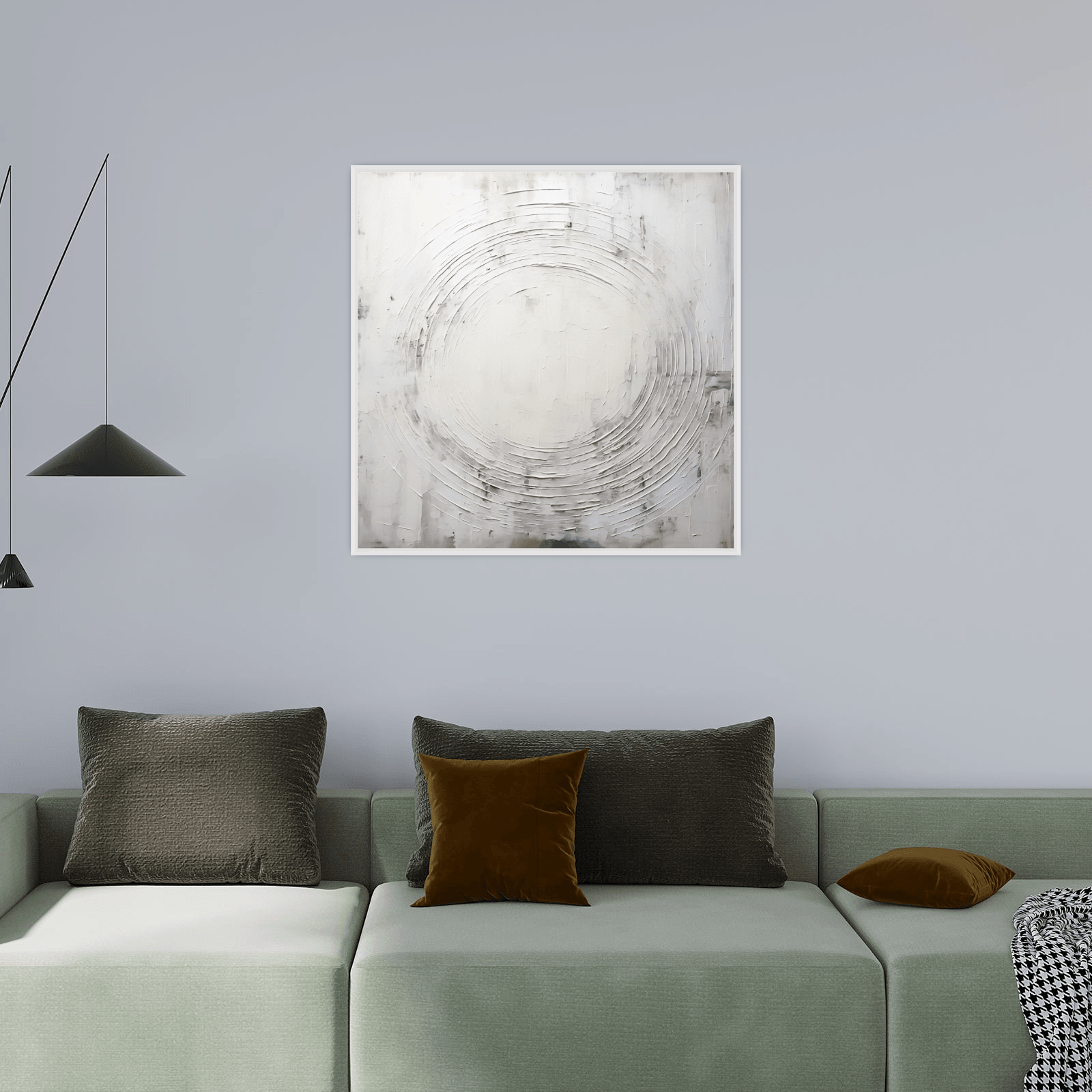 Circle on the wall - ArtDeco Canvas