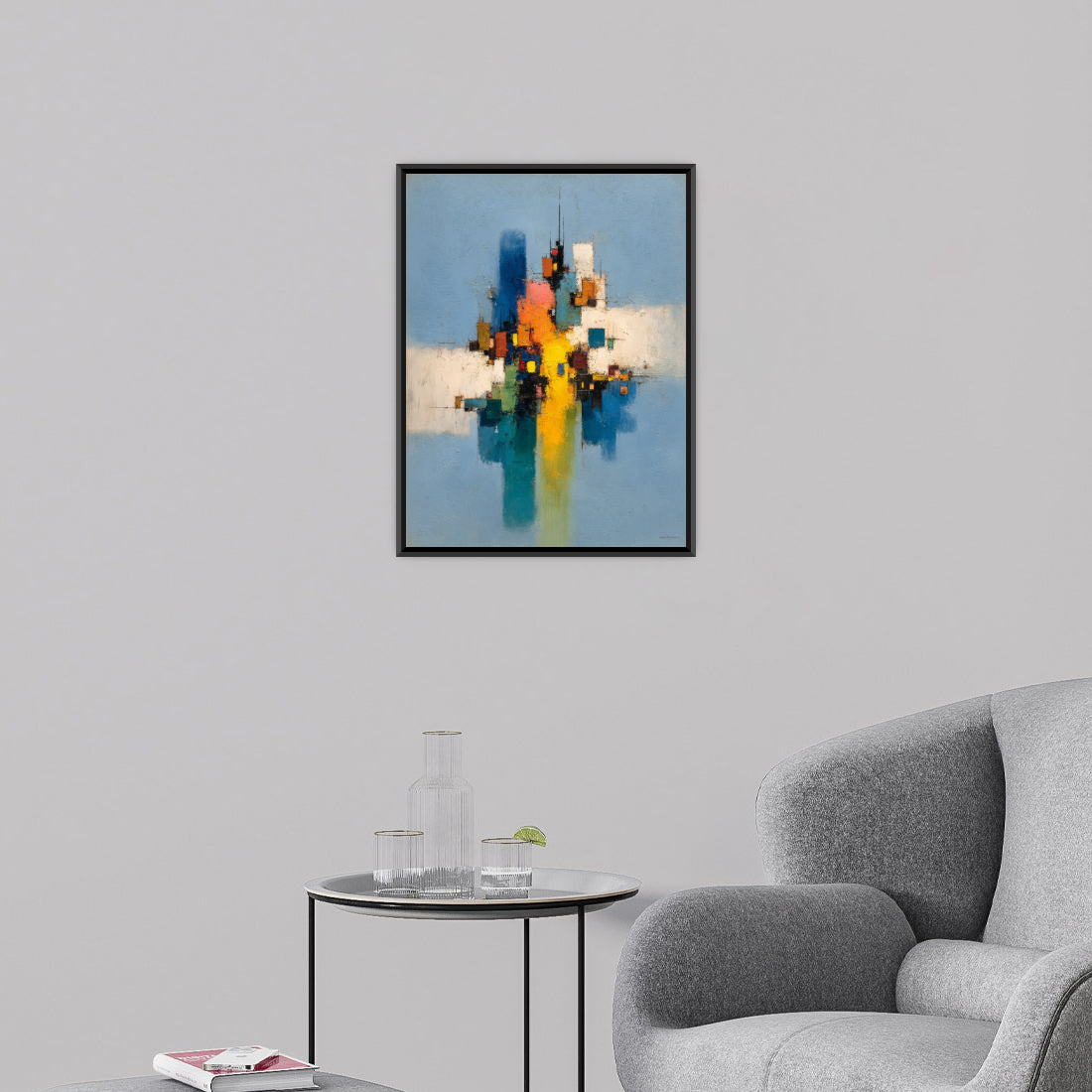 City of Color – Abstract Geometric Composition with Reflections