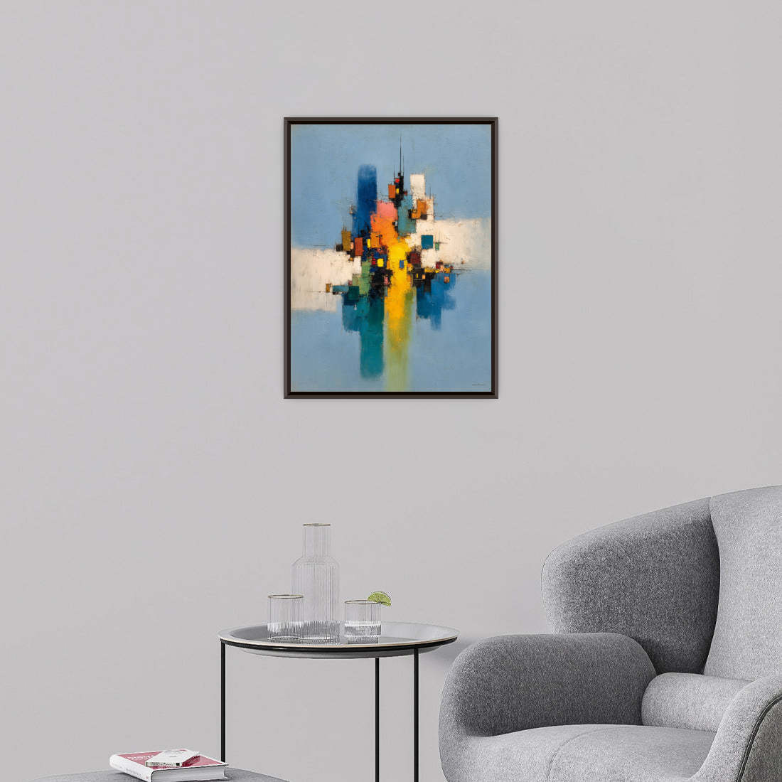 City of Color – Abstract Geometric Composition with Reflections
