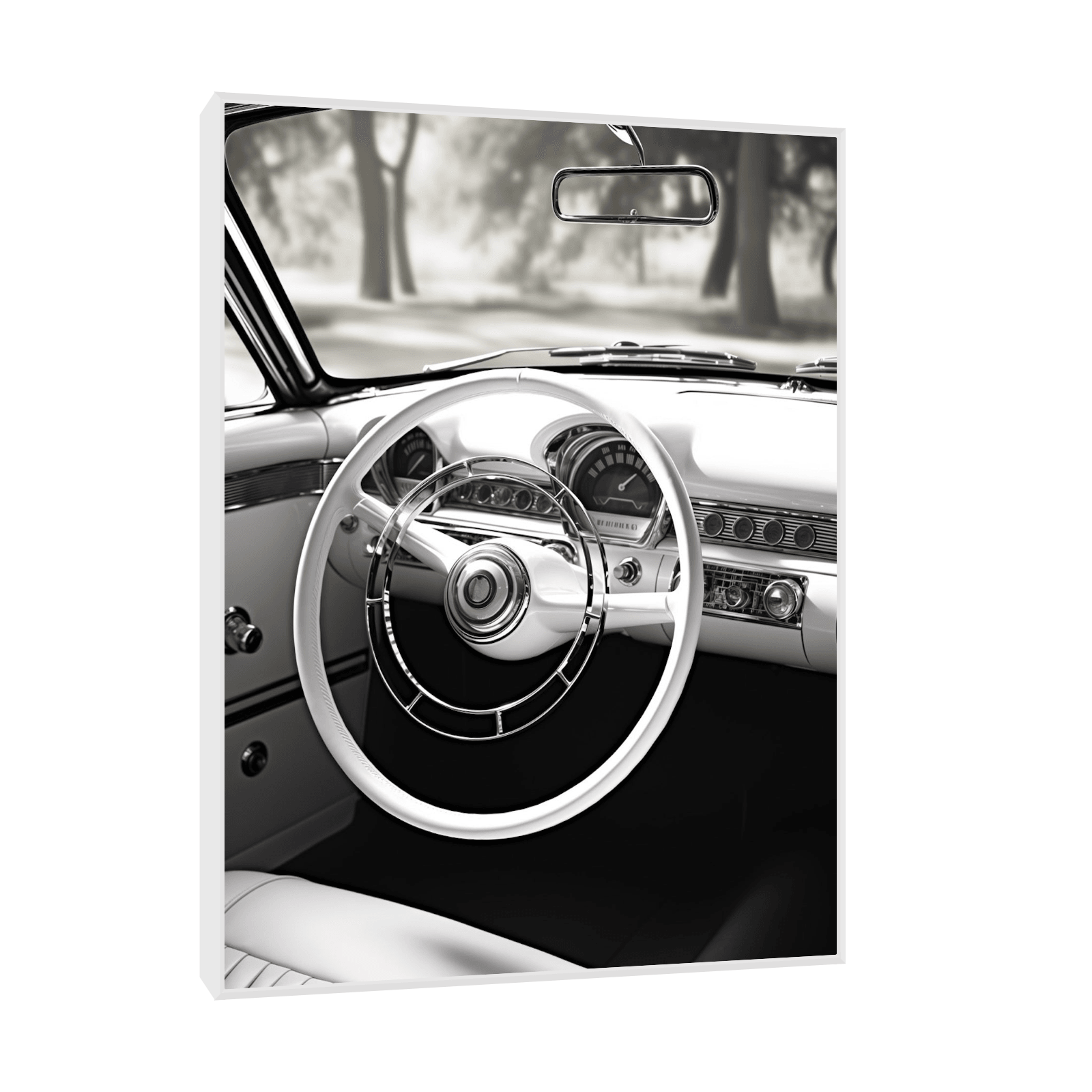 Classic car driver's seat - ArtDeco Canvas
