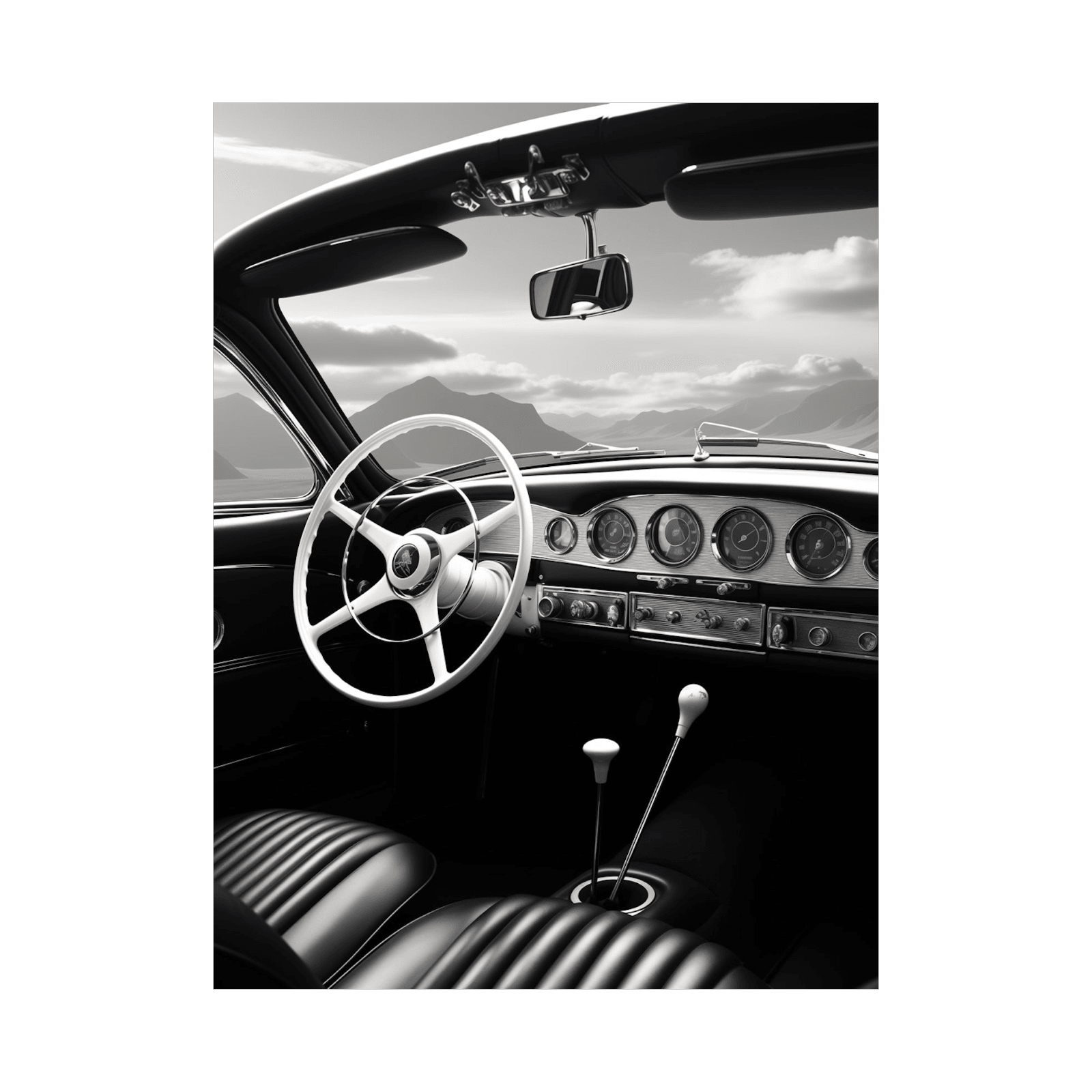 Classic car interior - ArtDeco Canvas