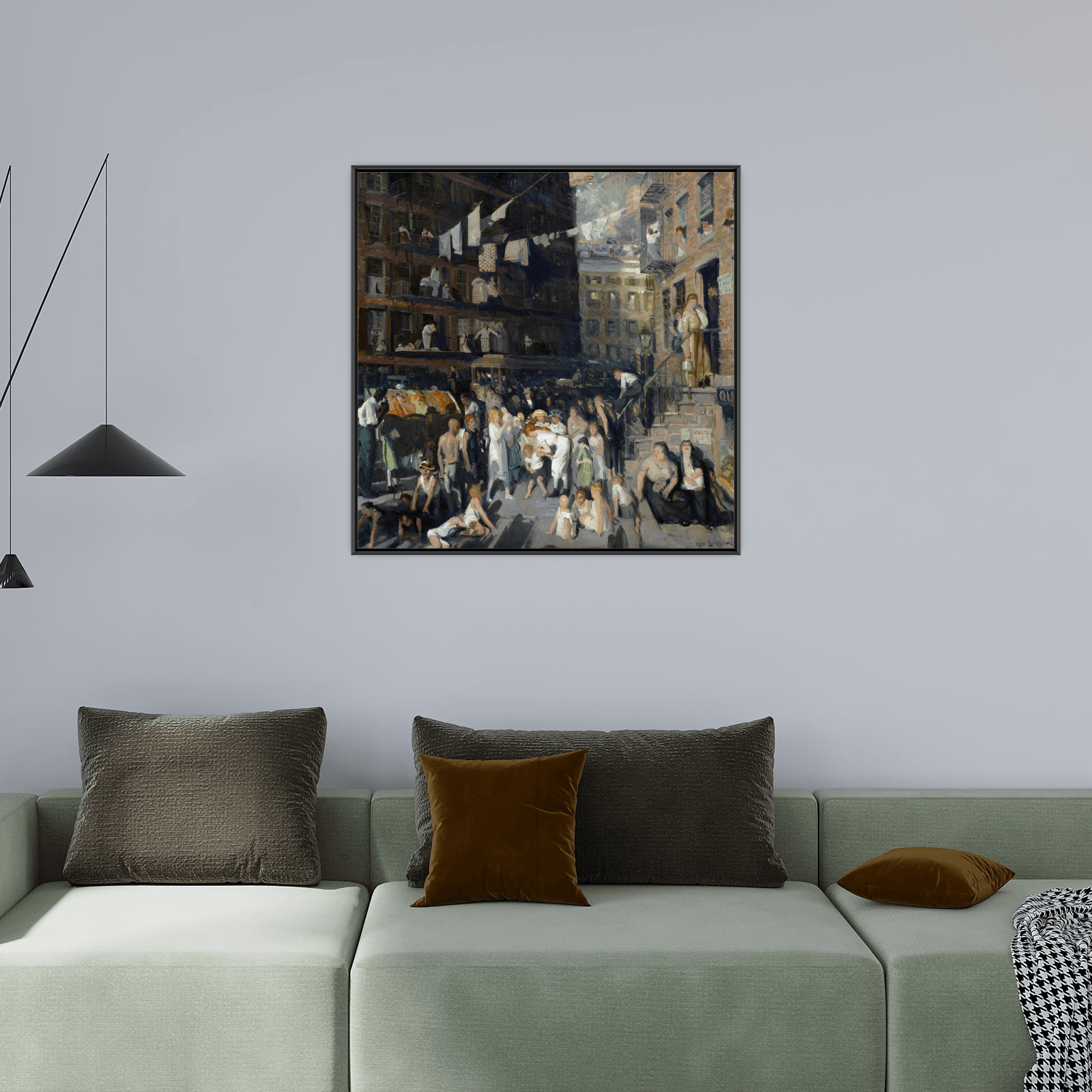 Cliff Dwellers, George Wesley Bellows - ArtDeco Canvas