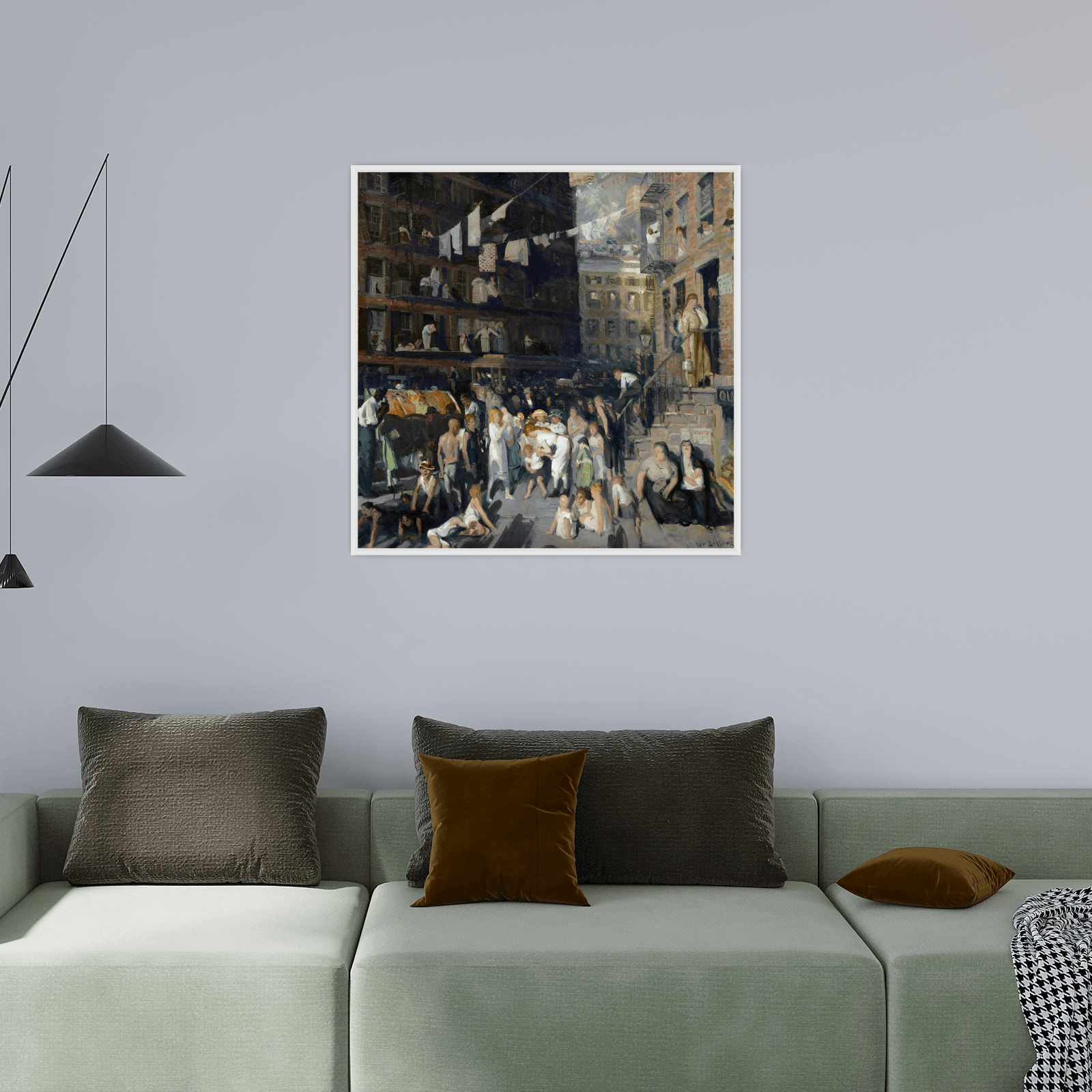 Cliff Dwellers, George Wesley Bellows - ArtDeco Canvas