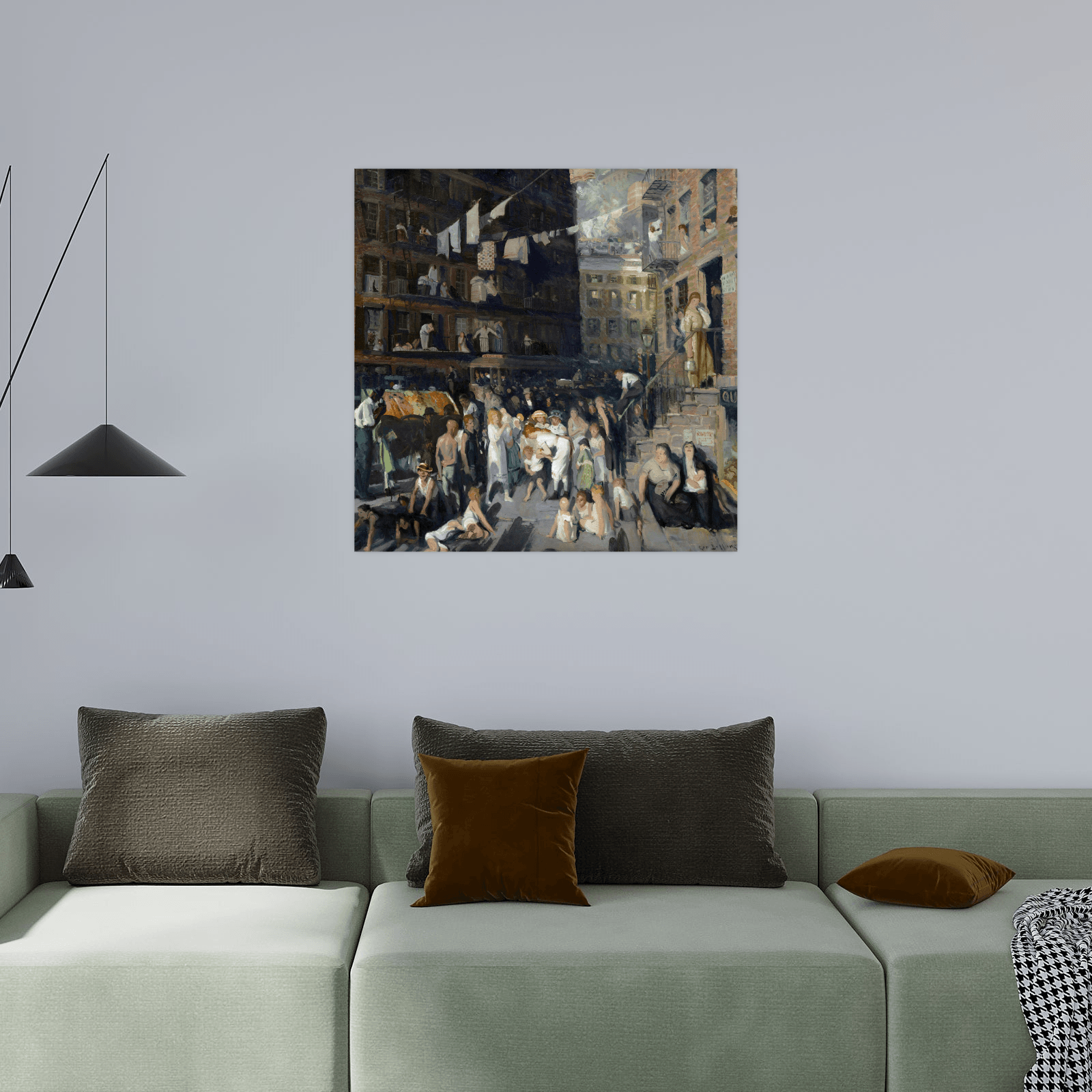 Cliff Dwellers, George Wesley Bellows - ArtDeco Canvas