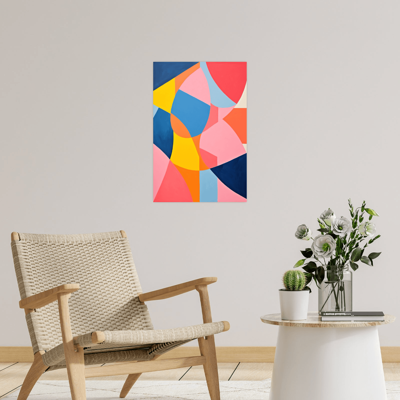 Collage of colorful shapes - ArtDeco Canvas