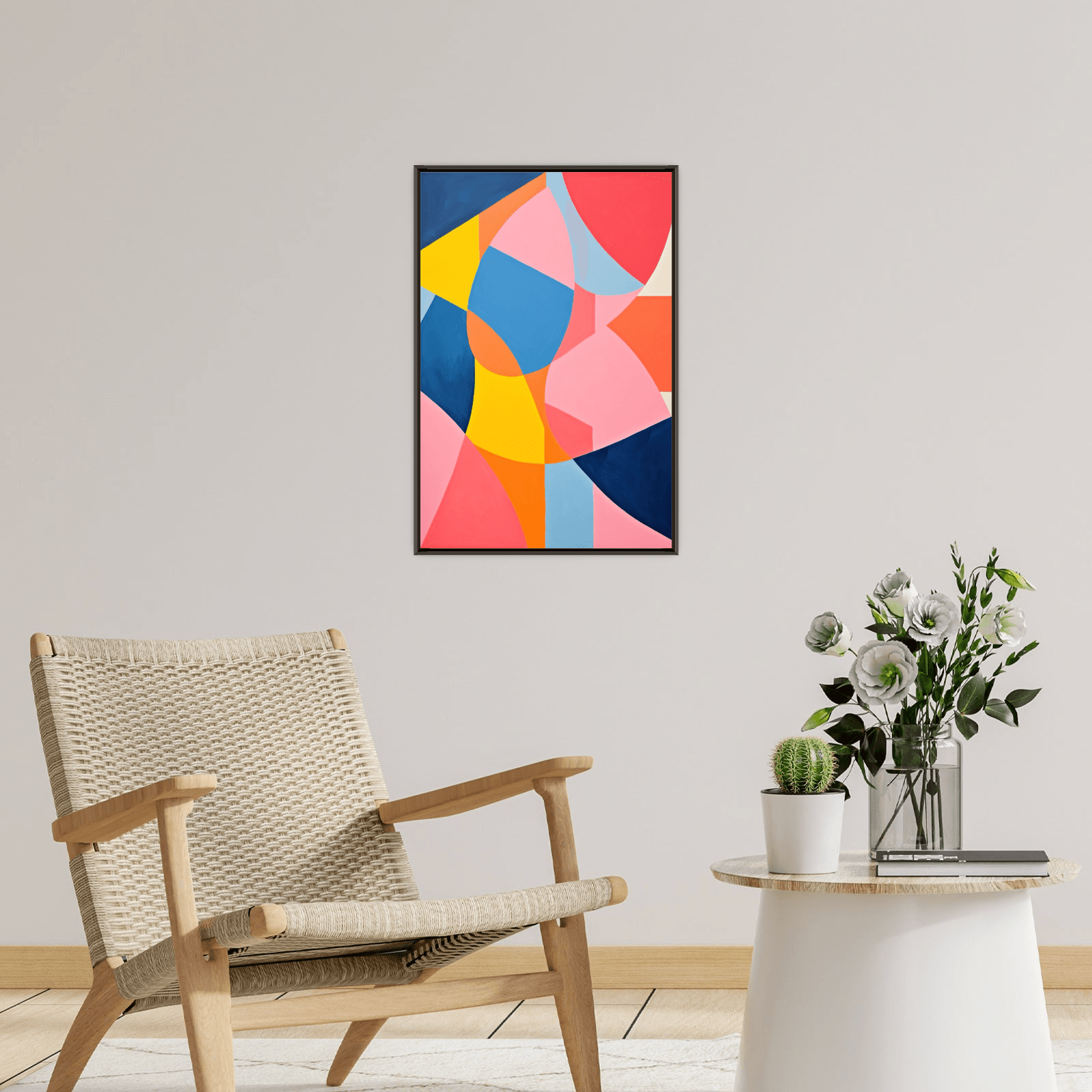 Collage of colorful shapes - ArtDeco Canvas