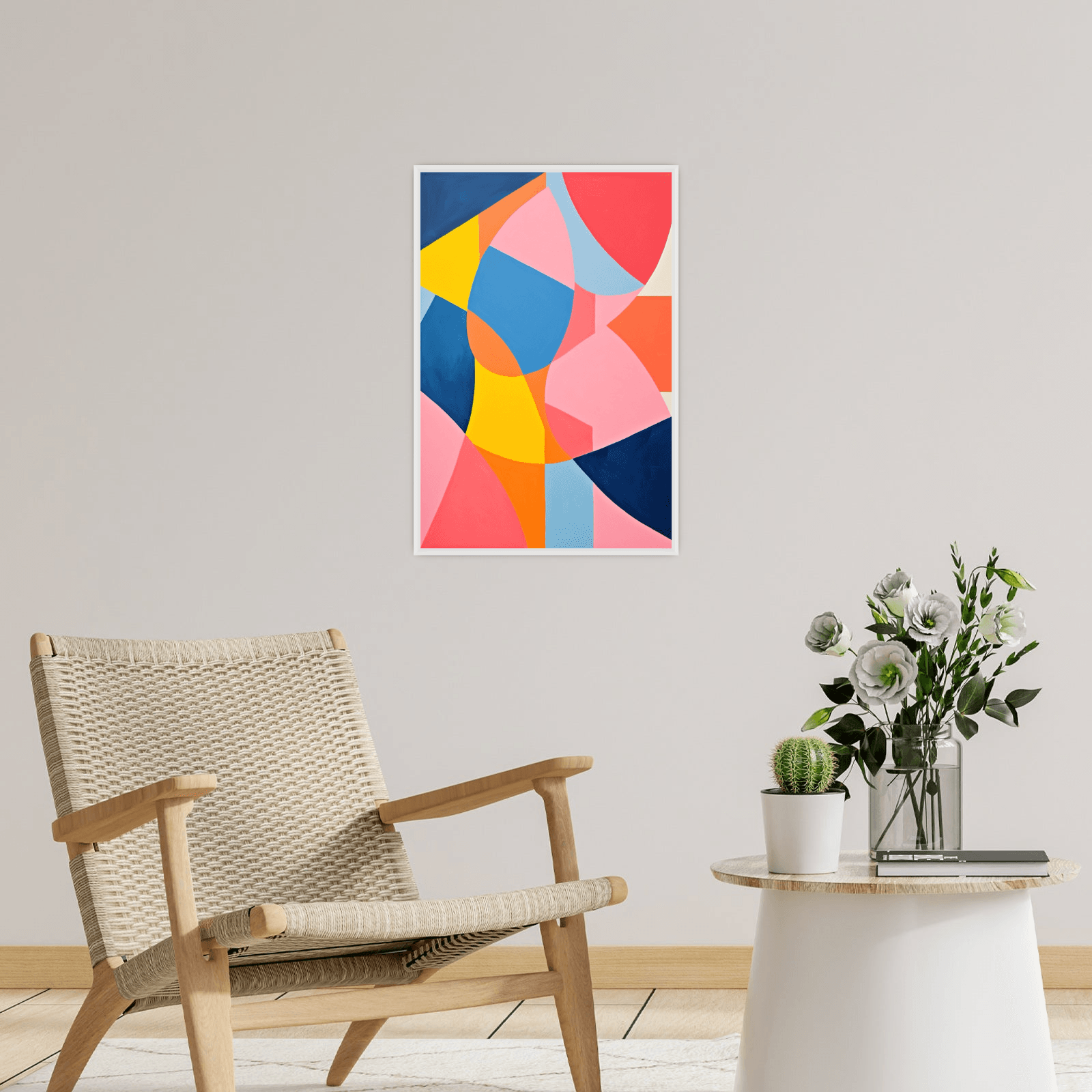 Collage of colorful shapes - ArtDeco Canvas