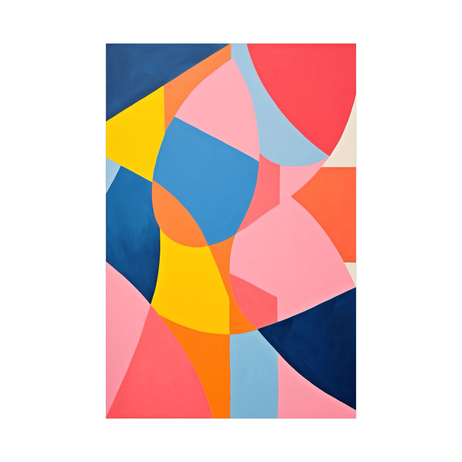 Collage of colorful shapes - ArtDeco Canvas